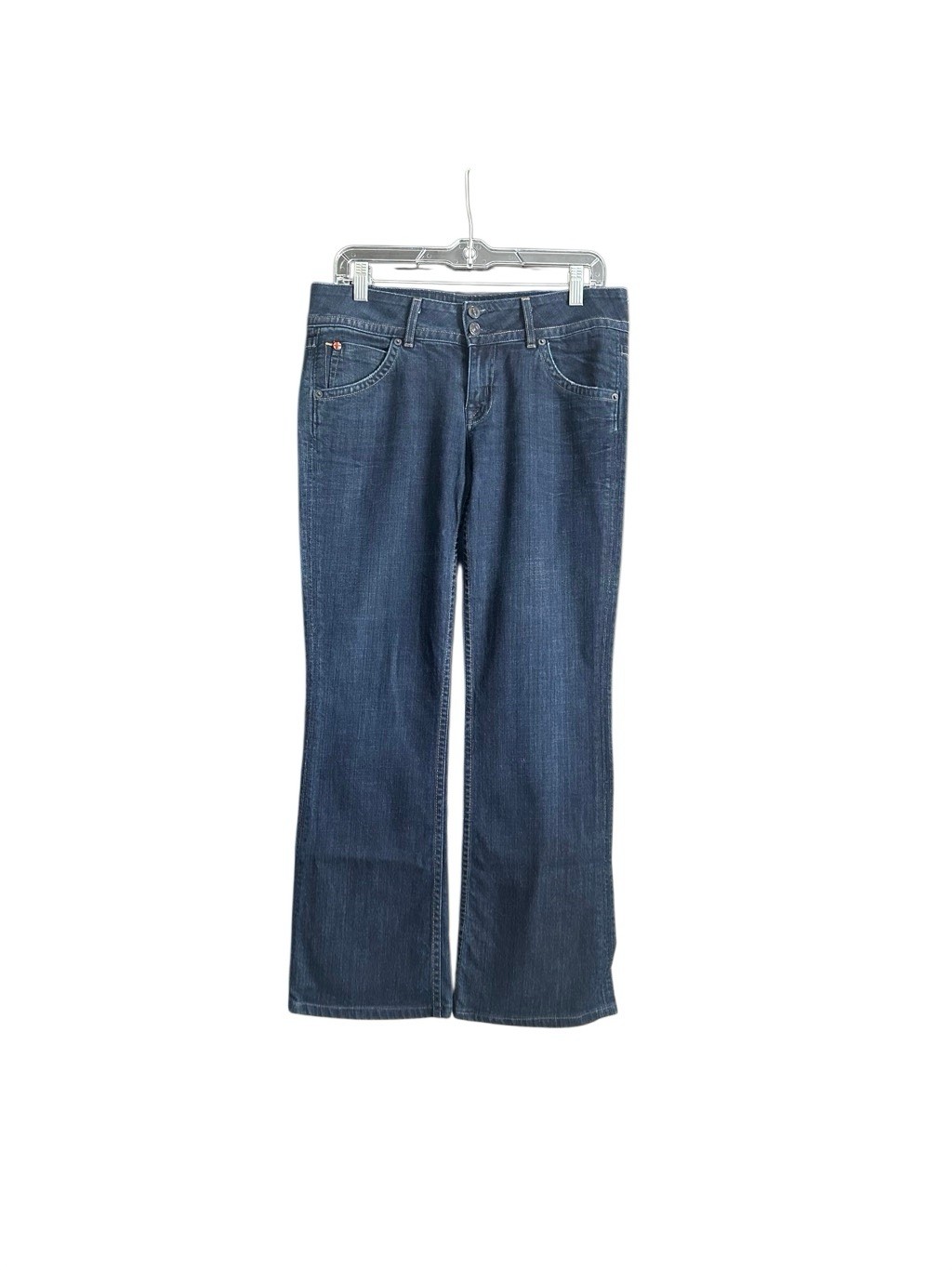 Hudson Signature Bootcut Flap Pocket Jeans Sz 29 Dark Wash Low-Rise