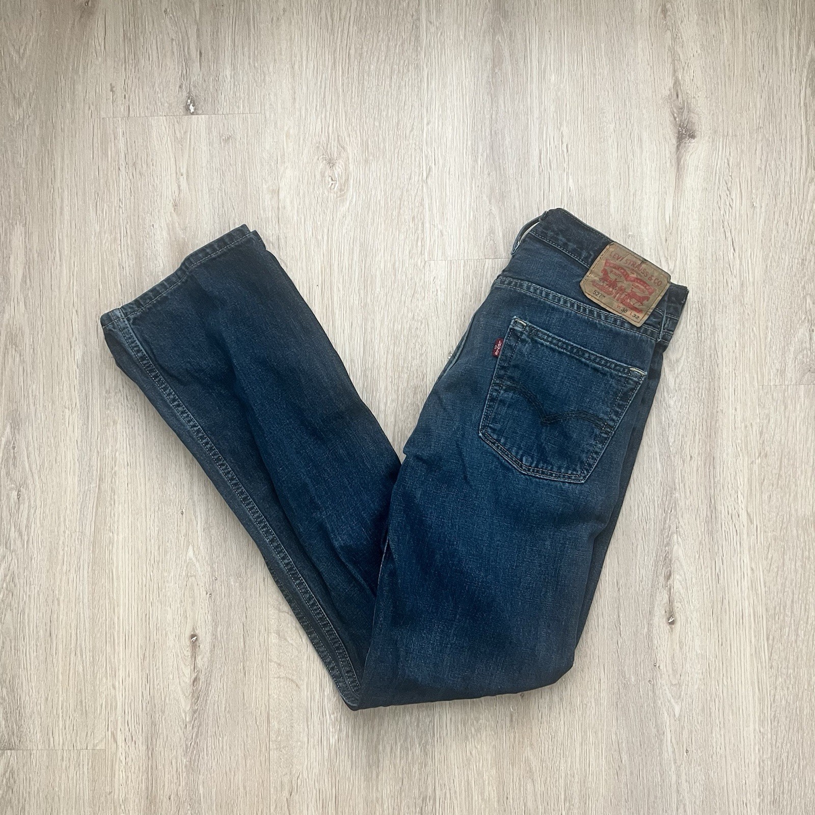 Levi’s 527 Jeans Men’s Size 30×32 Blue Bootcut Dark Wash Western Cowboy