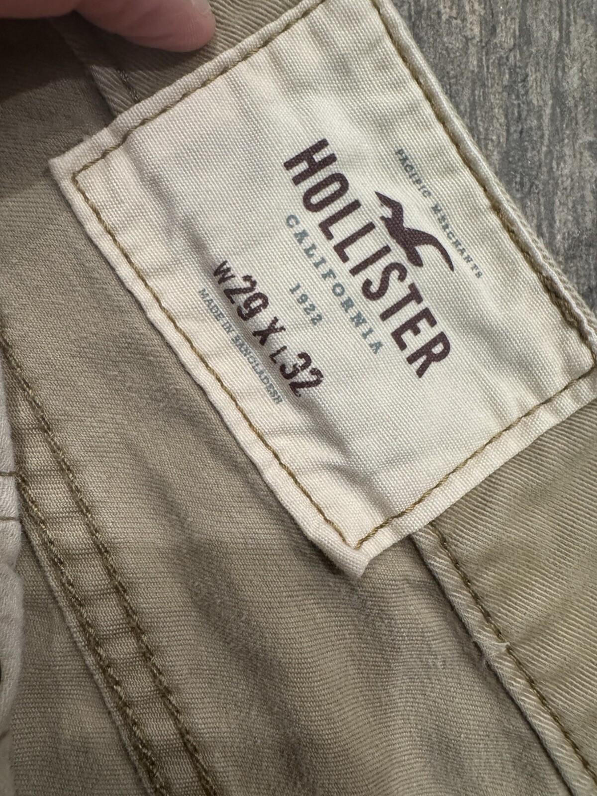 Hollister Men’s Jeans khaki W29 X L32 Button Fly 29 X 32
