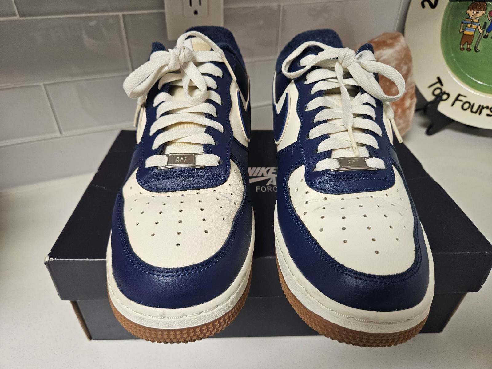 Nike Air Force 1 Low College Pack Midnight Navy Men 8.5 Women 10 DQ7659-101