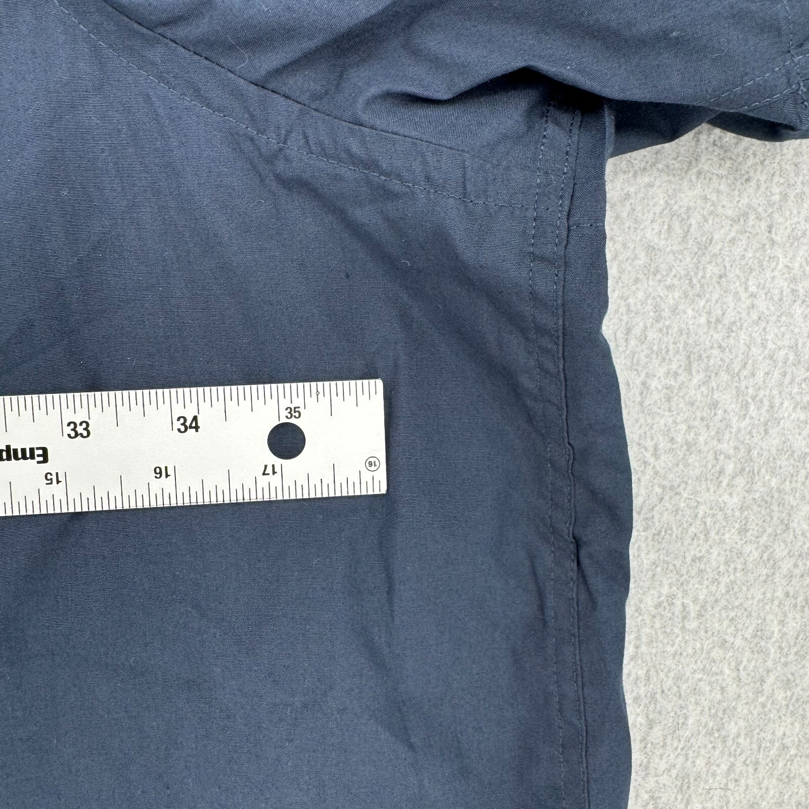 Harbor Bay HB Shirt Men’s 7XL Solid Navy Blue Short Sleeve Casual Button Down