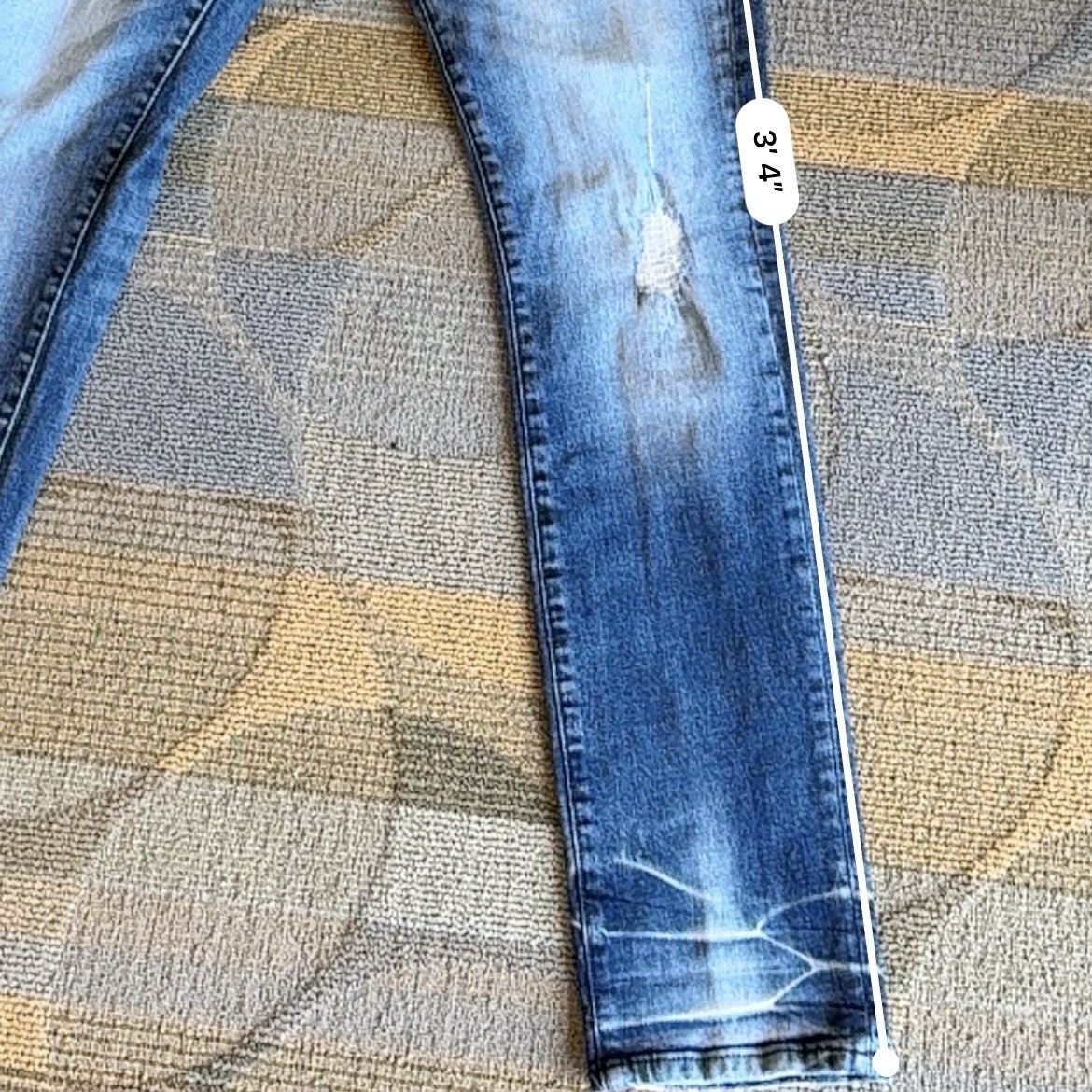 PRPS Le Sabre Slim Tapered Fit Jeans Distressed Medium Wash Men’s Size 34