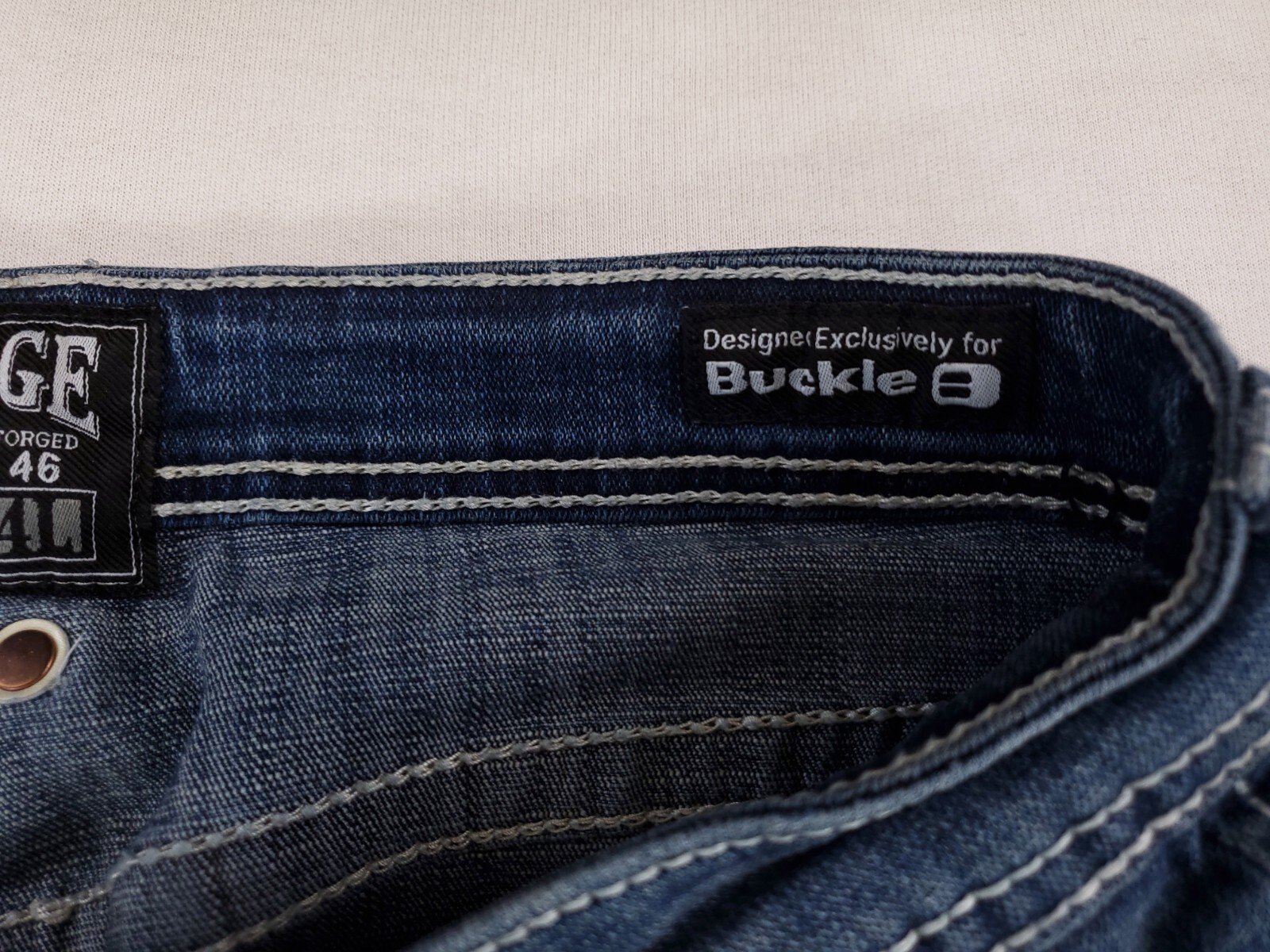 Salvage BKE Buckle Havoc Straight Jeans Distressed Mens 34×33
