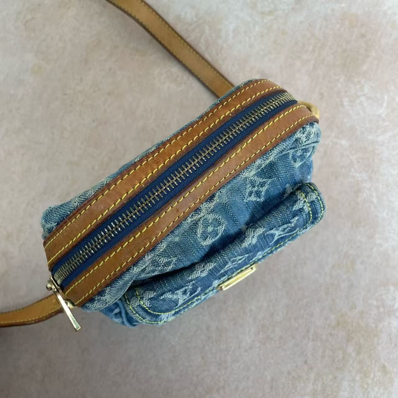 Louis Vuitton Mini Denim Camera Bag Monogram Blue Crossbody / Shoulder Bag