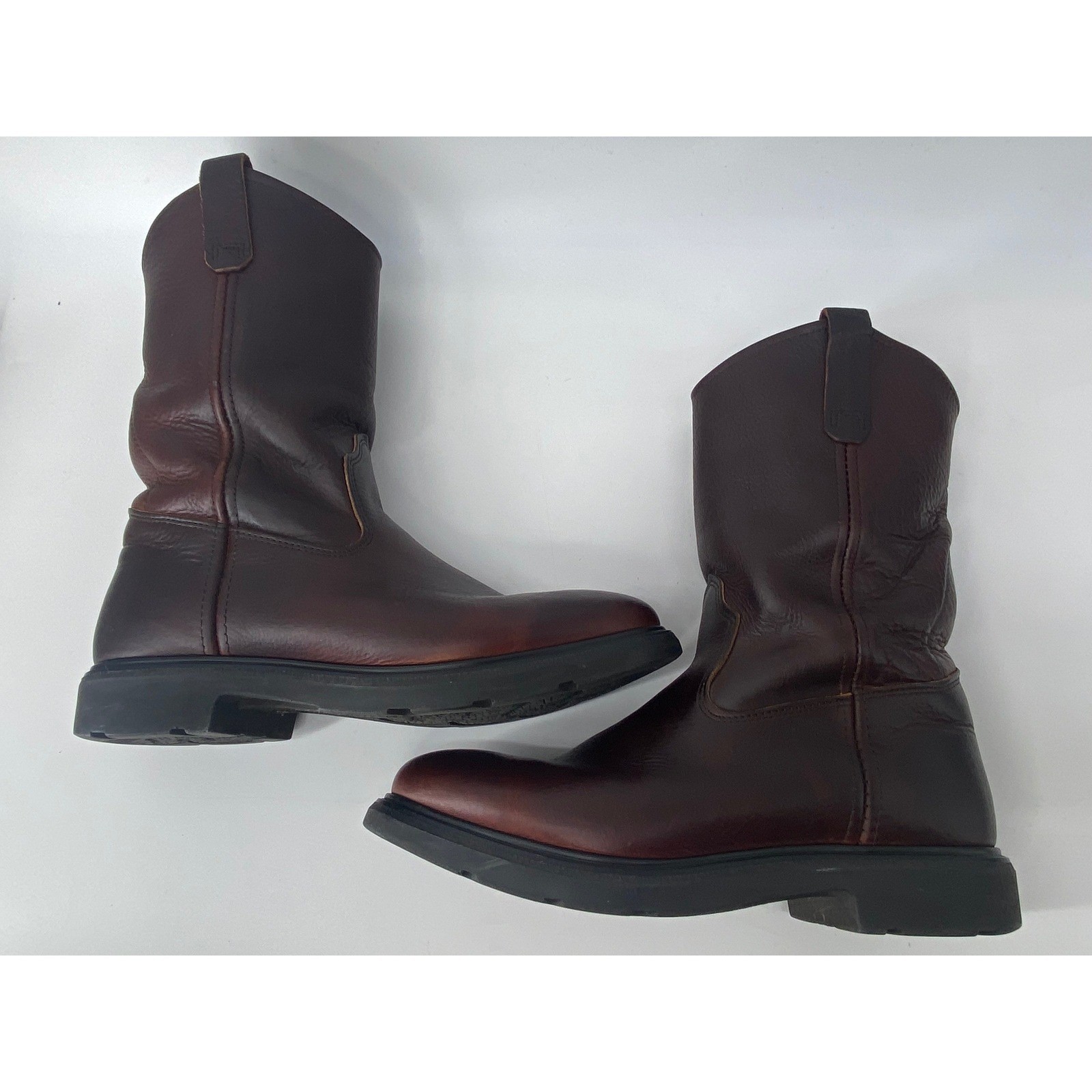 Red Wing Pecos Boots Mens 10.5 Brown 1178 Western Work Heritage Pull On Leather