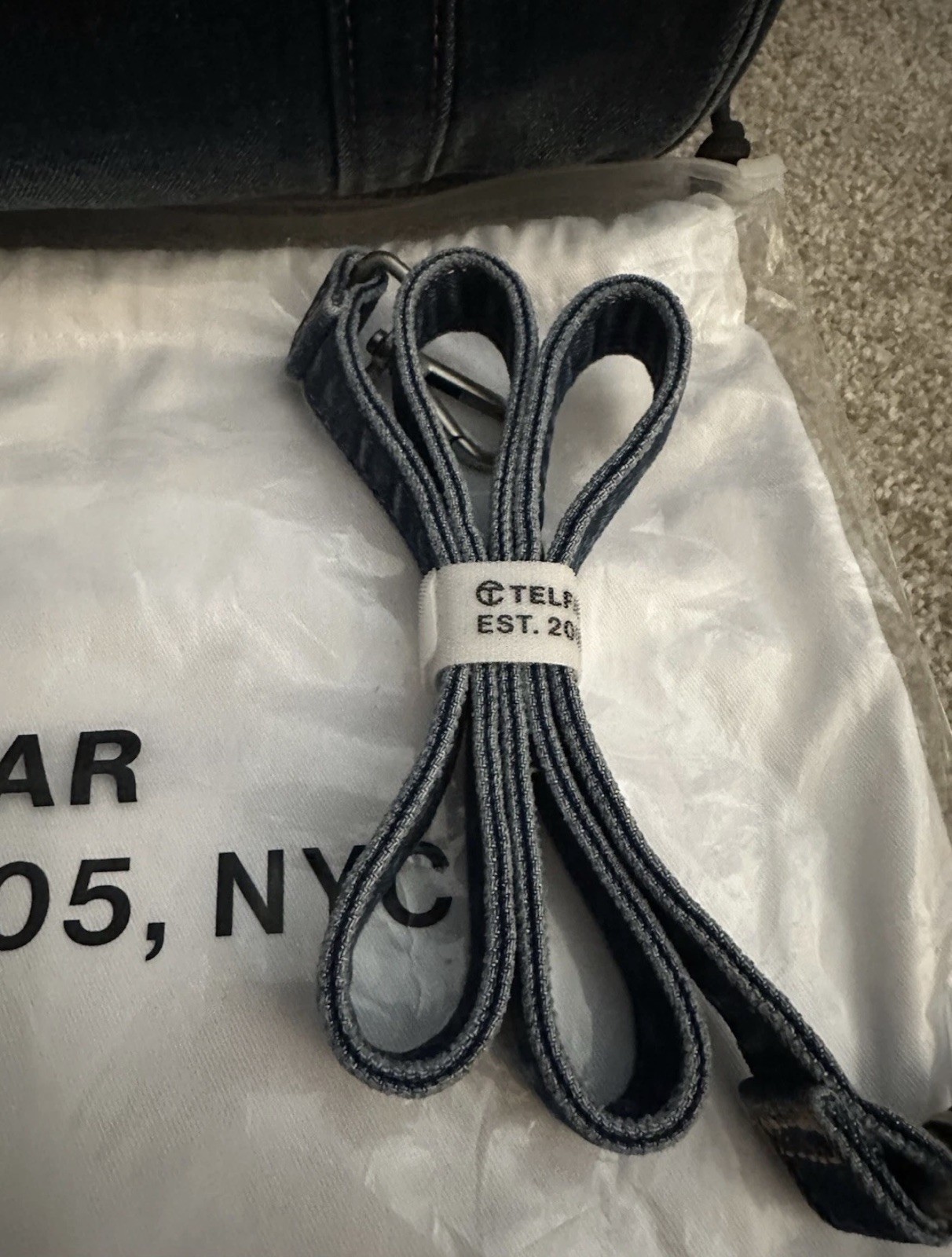 Telfar Medium Denim Duffel