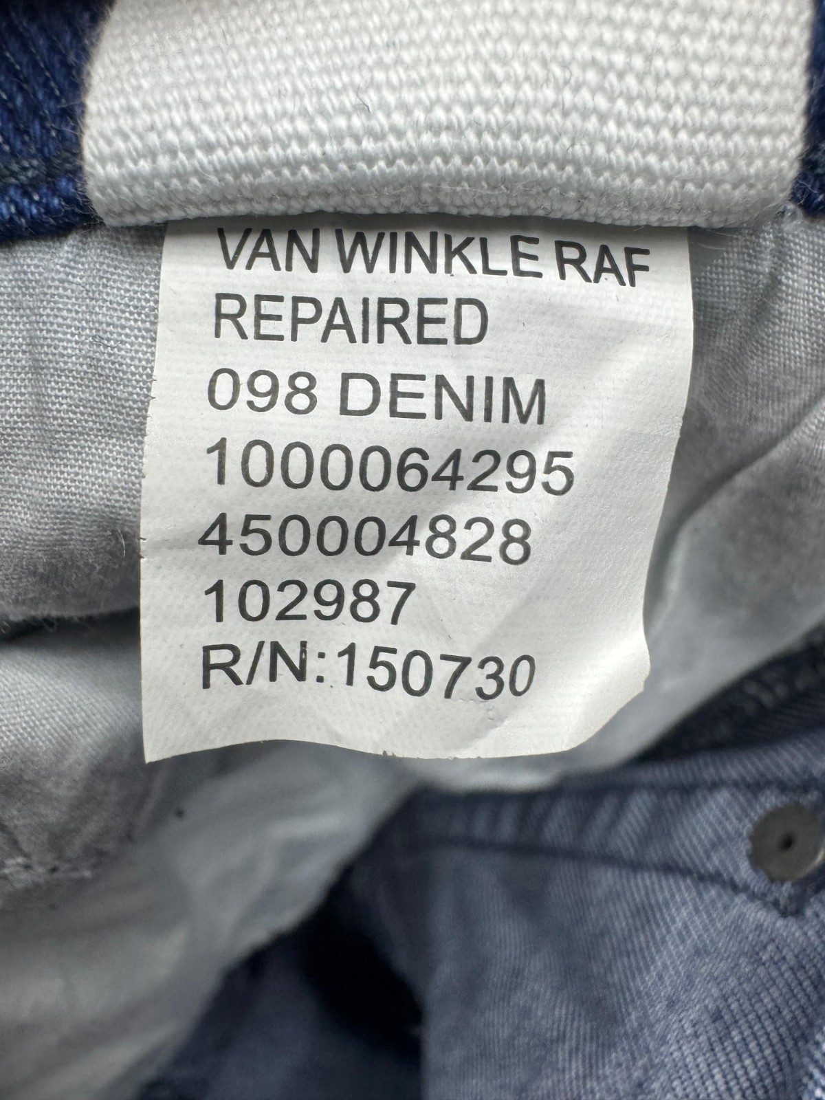 Ksubi Van Winkle RAF Repaired Button-Fly Skinny Jeans Light Wash Mens Size 33