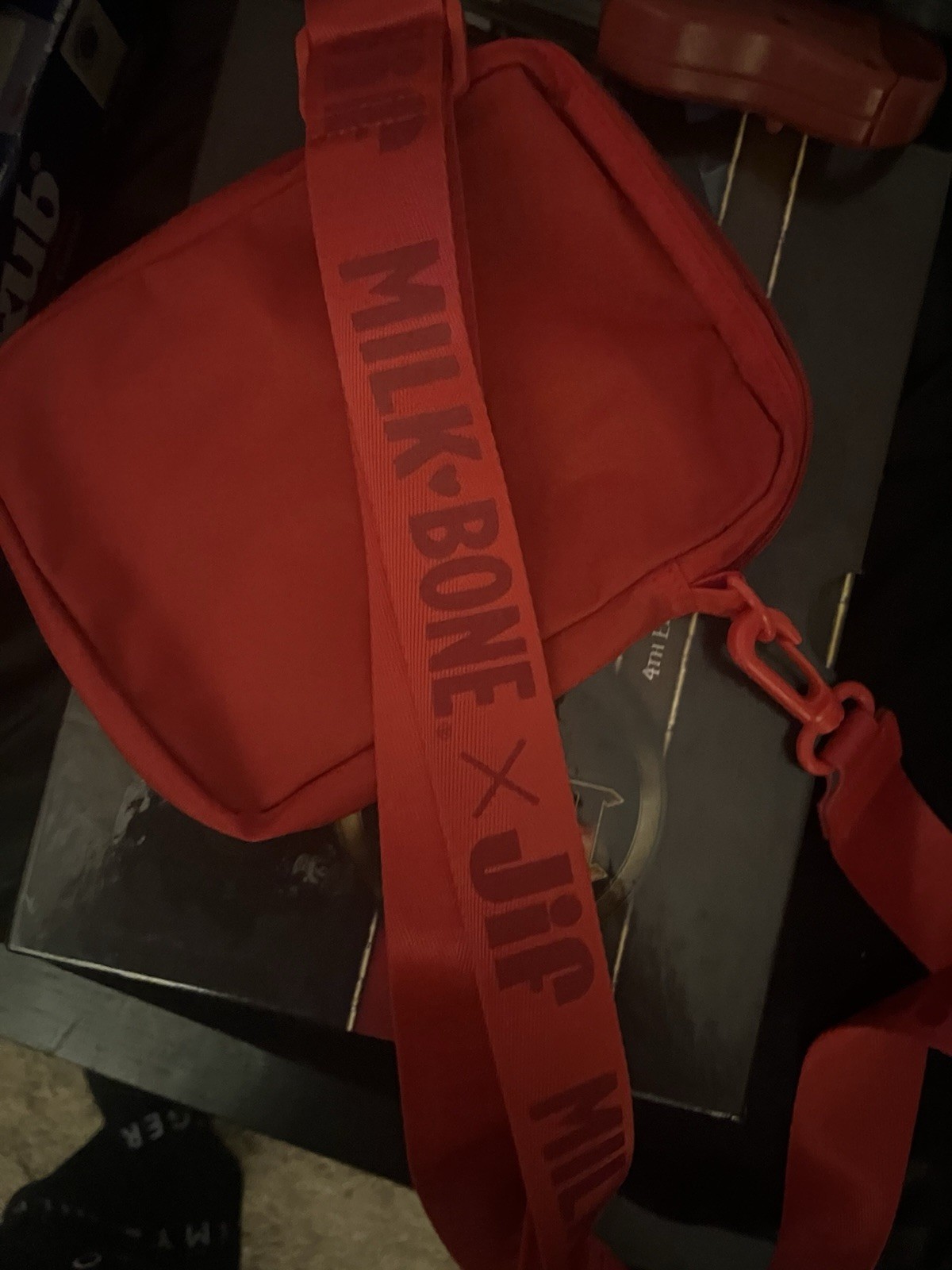 Milkbone X Jif Crossbody Small Bag – Collab Cute Giveaway Promo Limited Edition
