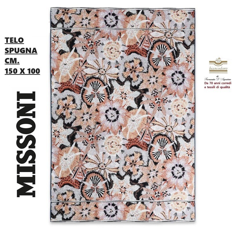 Beach Towel Sheet Sponge Missoni CM 150 x 100 Sea, Bathroom, Boat, Pool, Etc