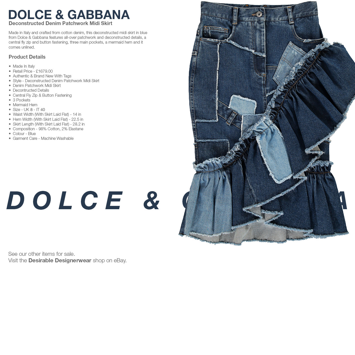 DOLCE & GABBANA Leather Mini Skirt High Waist Brown Size 40 – RP £2145.00