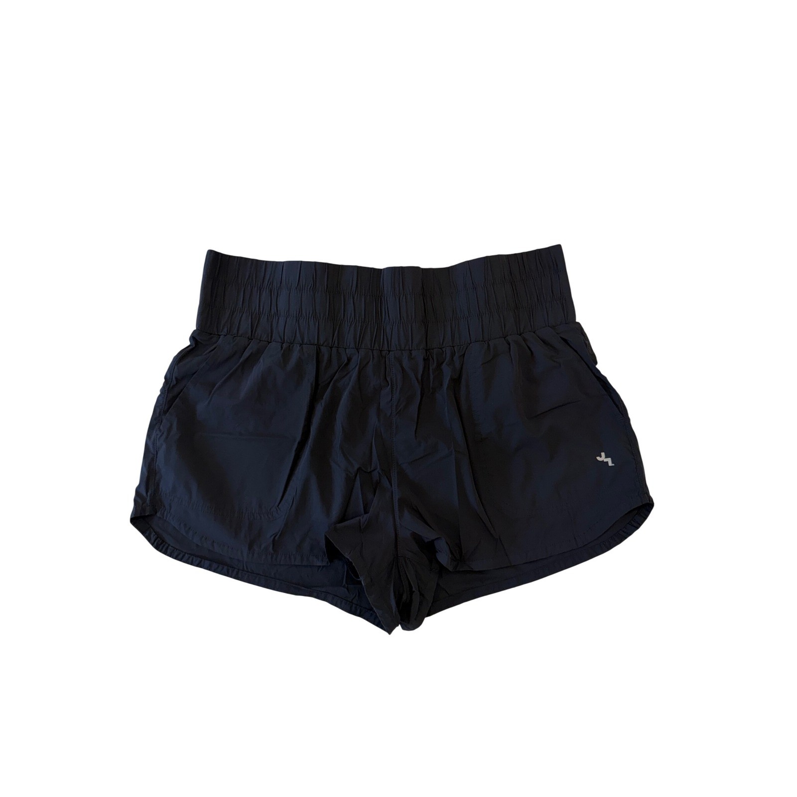 JoyLab Womens High-Rise Smocked Waist Active Shorts Black XL Extra Large