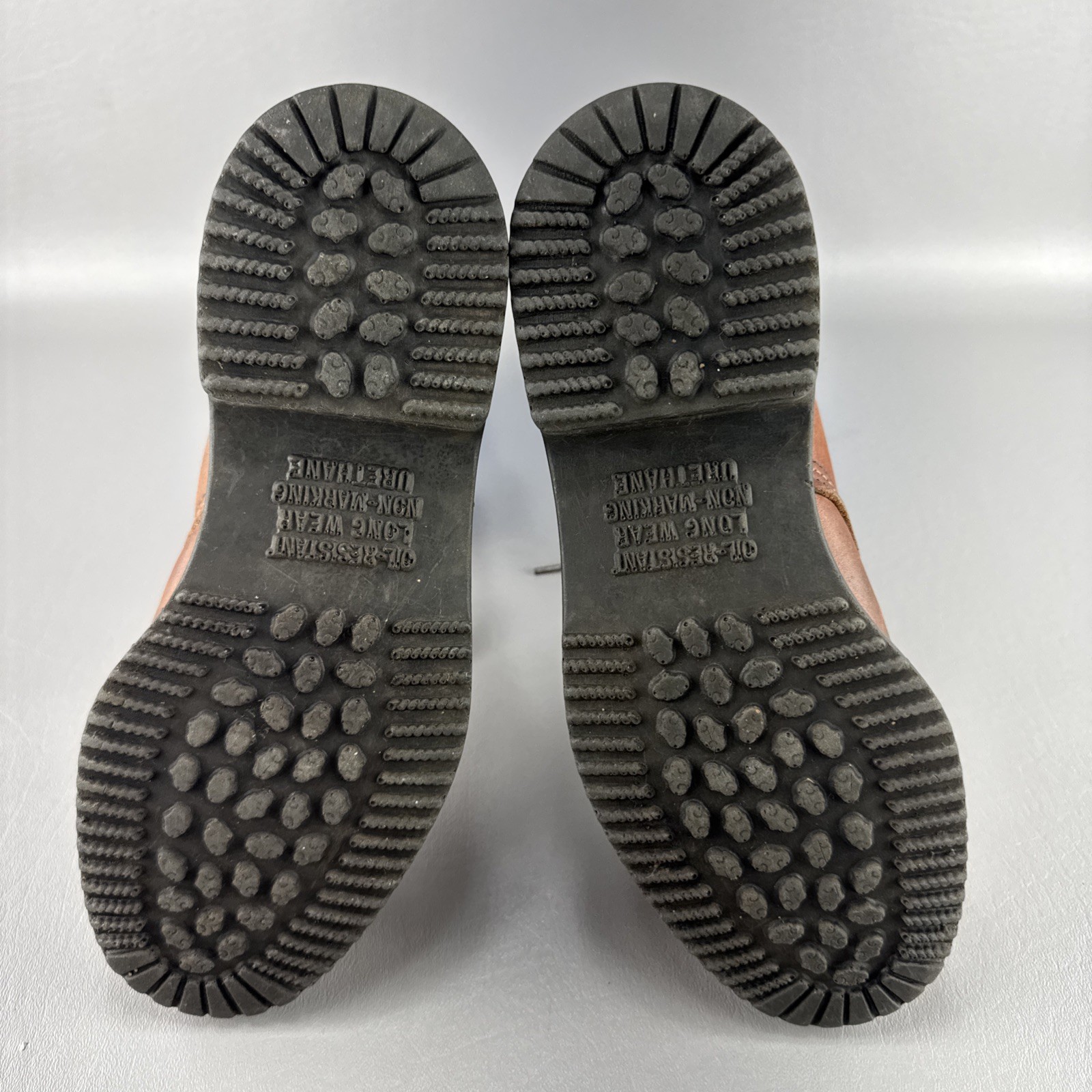 Vintage Red Wing Boots 404 Style Mens 7 D Brown Leather Moc Toe Workwear Combat
