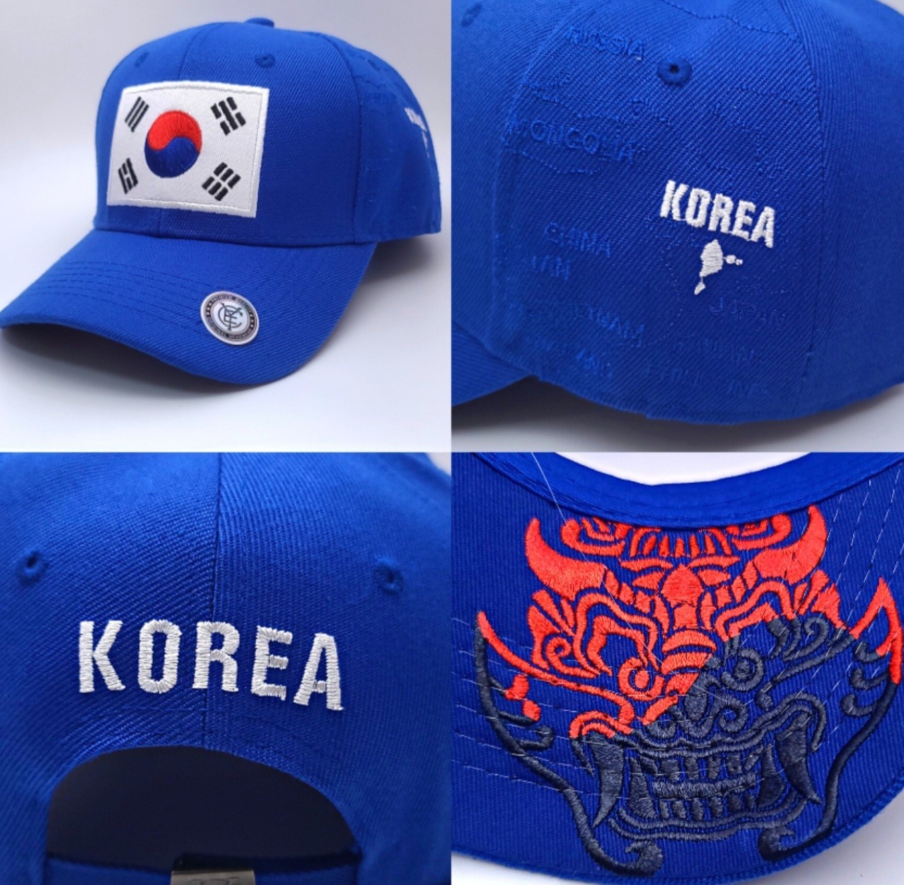 South Korea Flag Baseball Cap South Korean National Team Supporters Dad Hat
