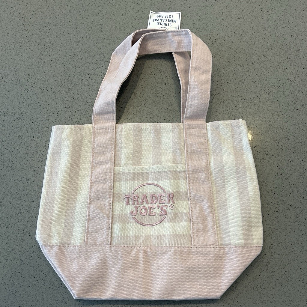 Trader Joe’s Pink Mini Totes Summer Stripes 2026