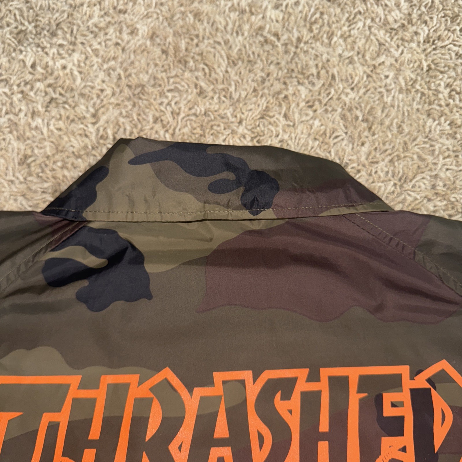 Thrasher Camouflage Skategoat Skateboarding Windbreaker Jacket – Men’s Small