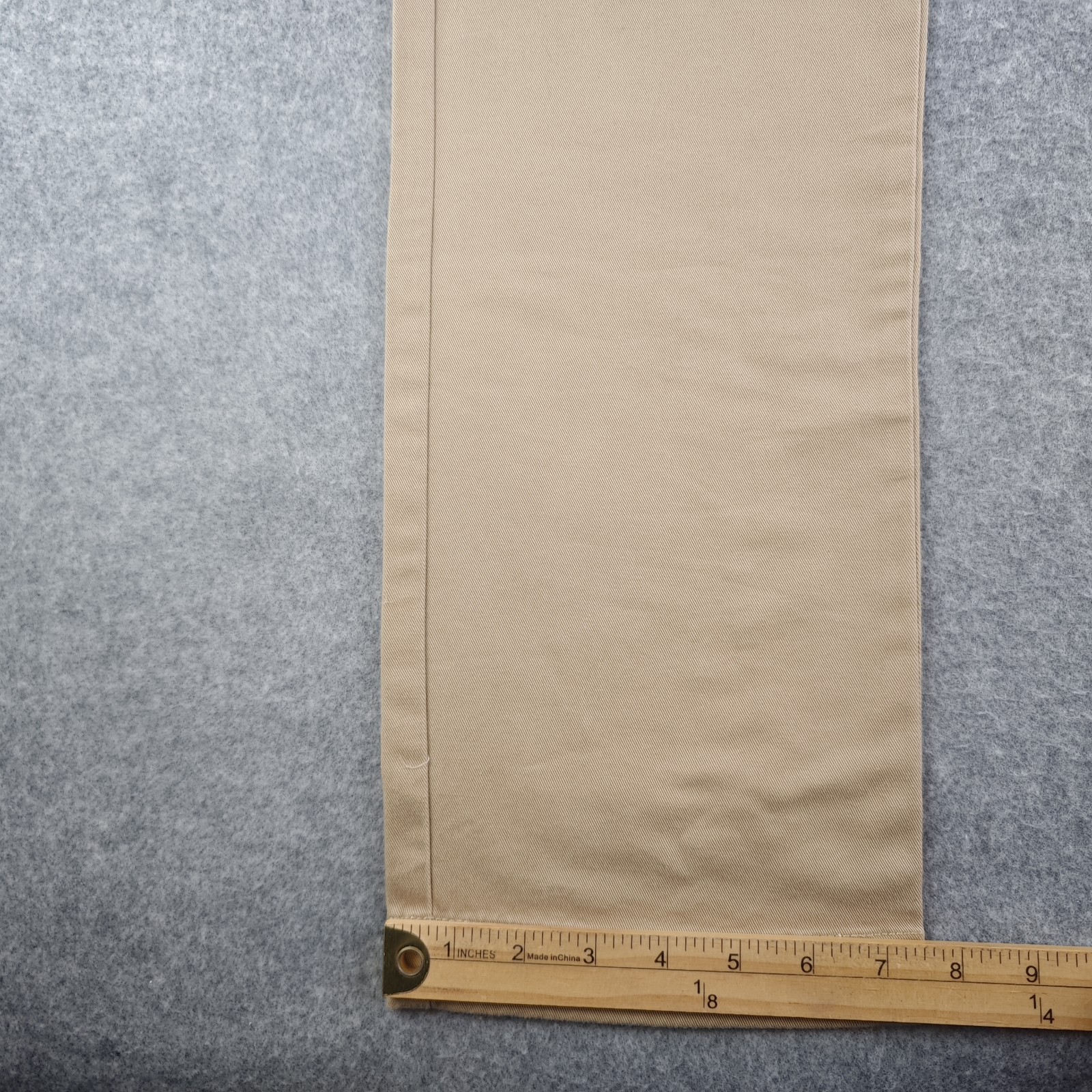 J Crew The Sutton Pants Mens 32×34 Beige Solid Tan 100% Cotton Straight Leg