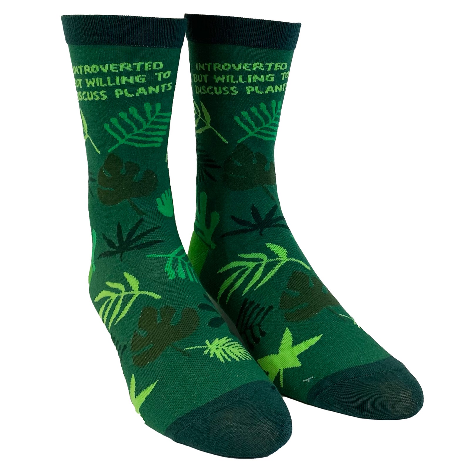 Women’s Introverted But Willing to Discuss Plants Socks Funny Gardening House