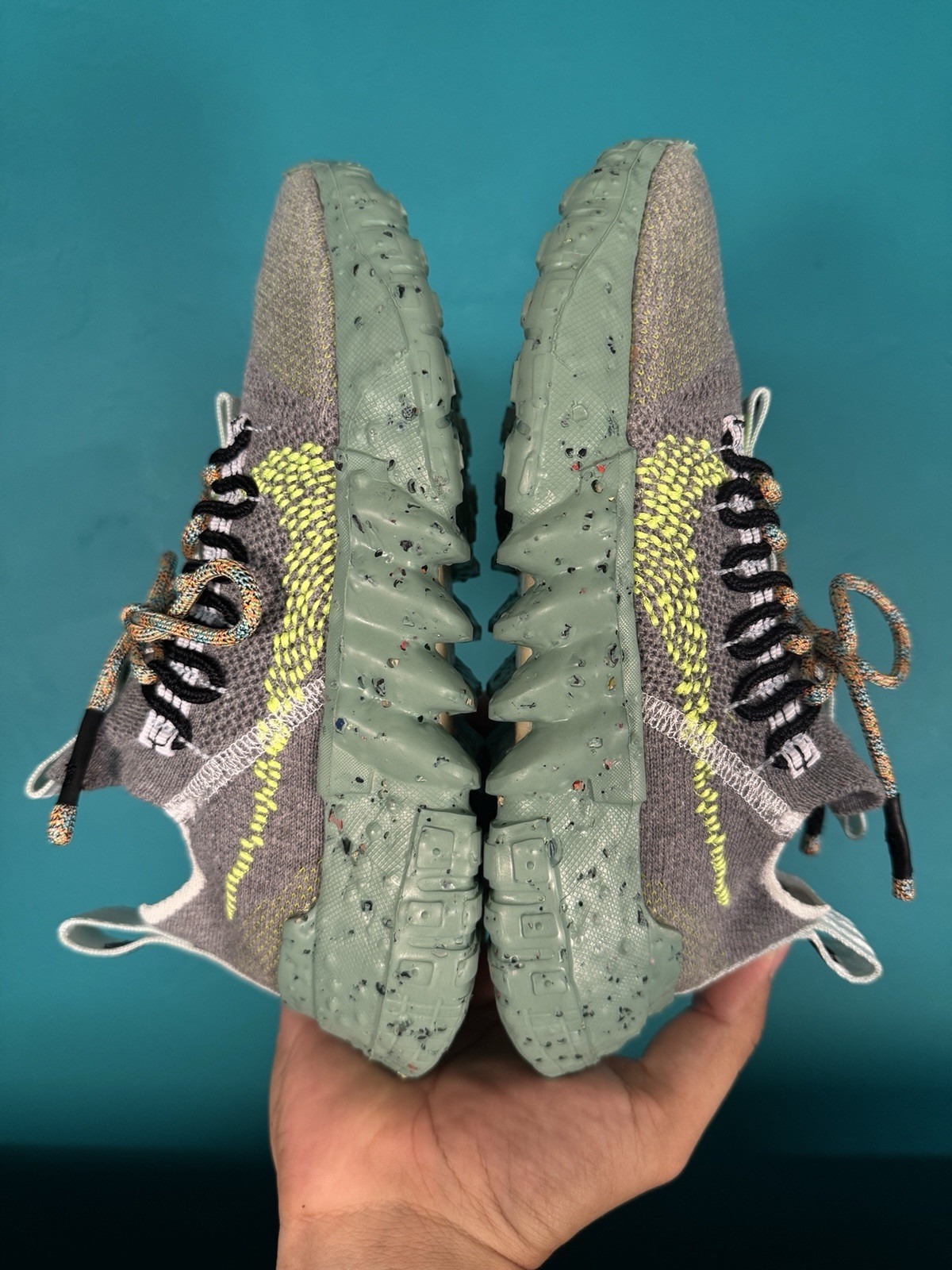 Nike Space Hippie 01 Women’s Size 4 Gray Volt Athletic Running Sneakers