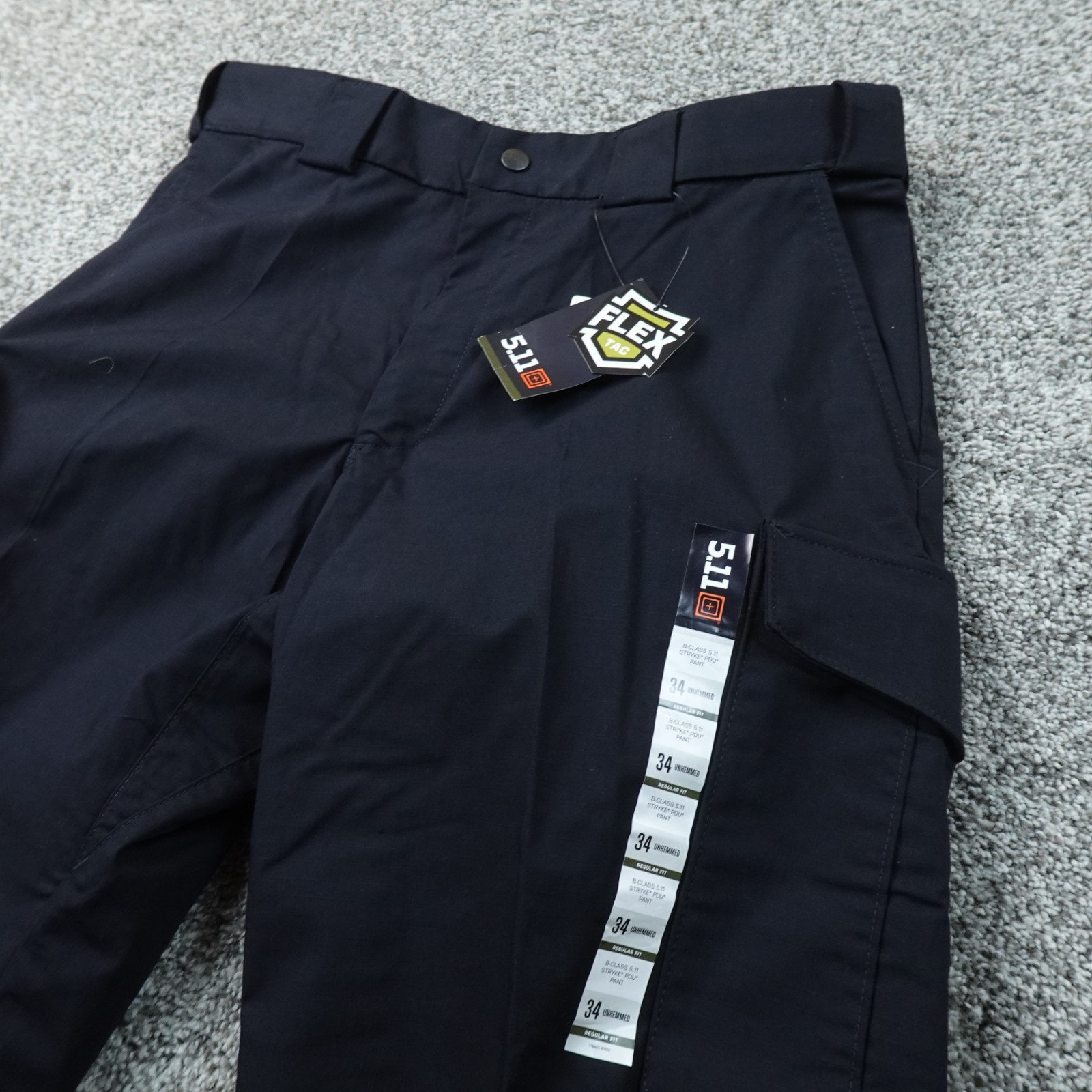 NEW 5.11 Tactical Pants Mens 34X34 Black Stryke PDU Flex Tac Cargo Work Stretch