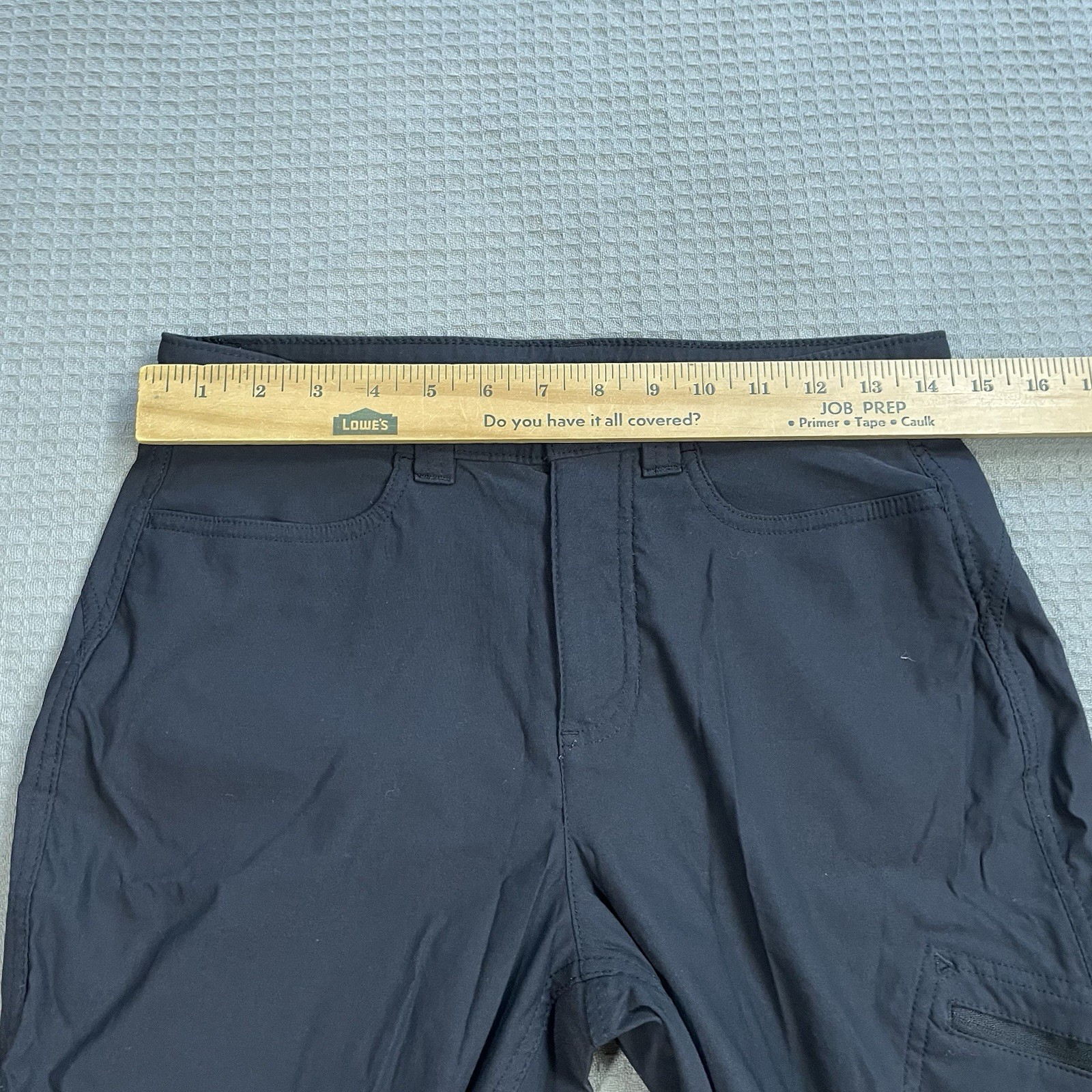 Eddie Bauer Rainier Capri Pants 6 Womens Black Nylon Stretch Hiking