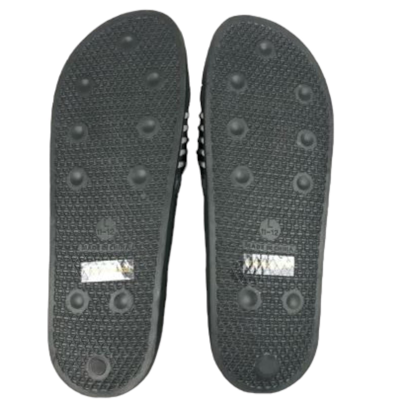 West Loop Mens Waterproof Slide Sandals Shower Shoes Easy Clean Gray M L XL
