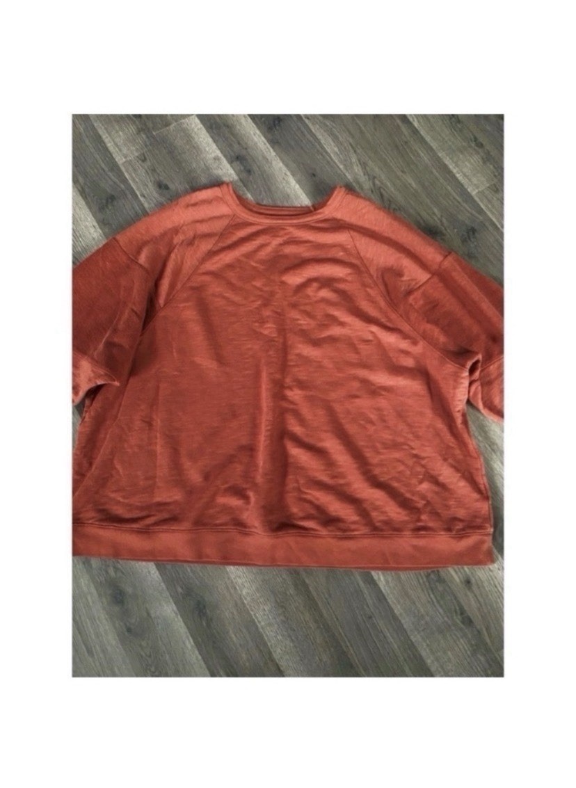 Madewell Burnt Orange Boho Sweatshirt Size 3X