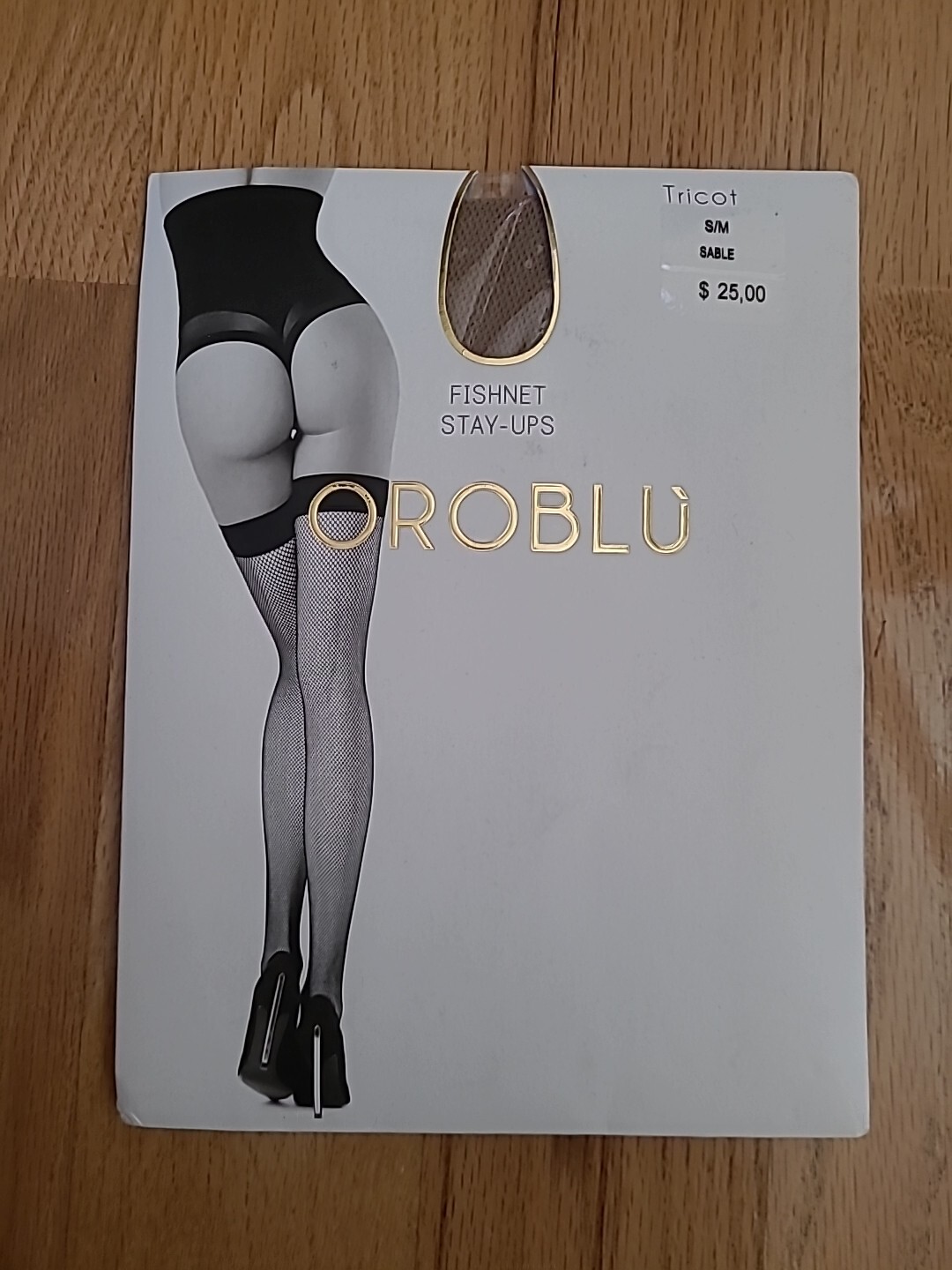 New OROBLU Tricot Fishnet Stay Ups Stockings Choose Size/Color