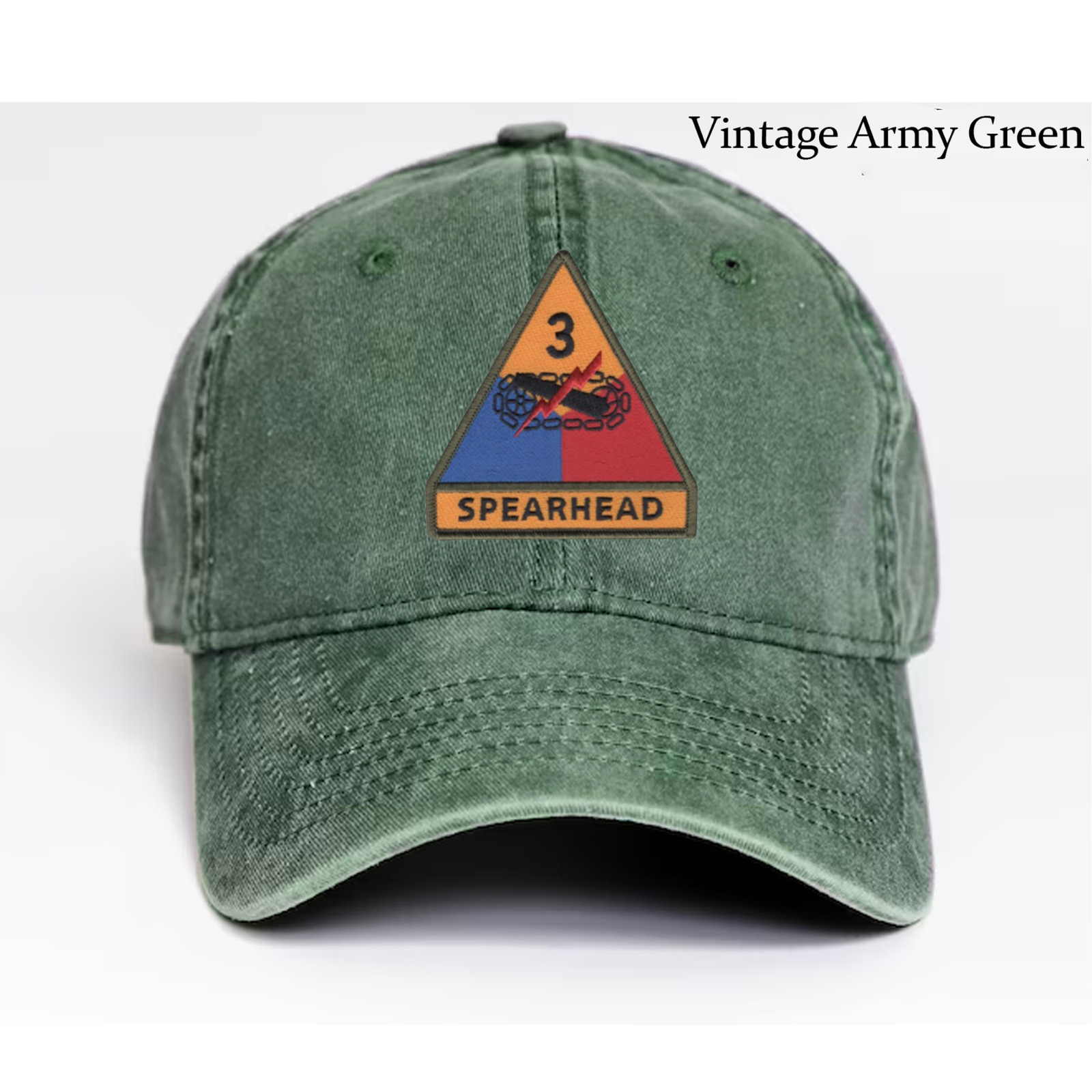 Embroidered Hat U.S Army 3rd Armored Division, Veteran Cap, Trucker Hat, Gift