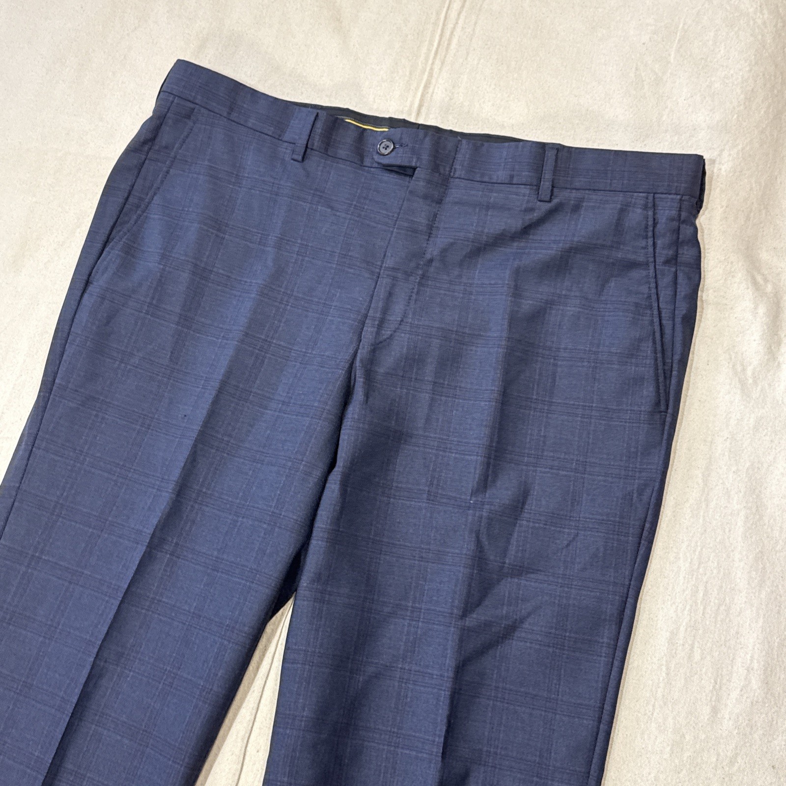 Hickey Freeman X Loro Piana 150’s Wool Men 2pc Blue Suit Size 42R Pant 36×30