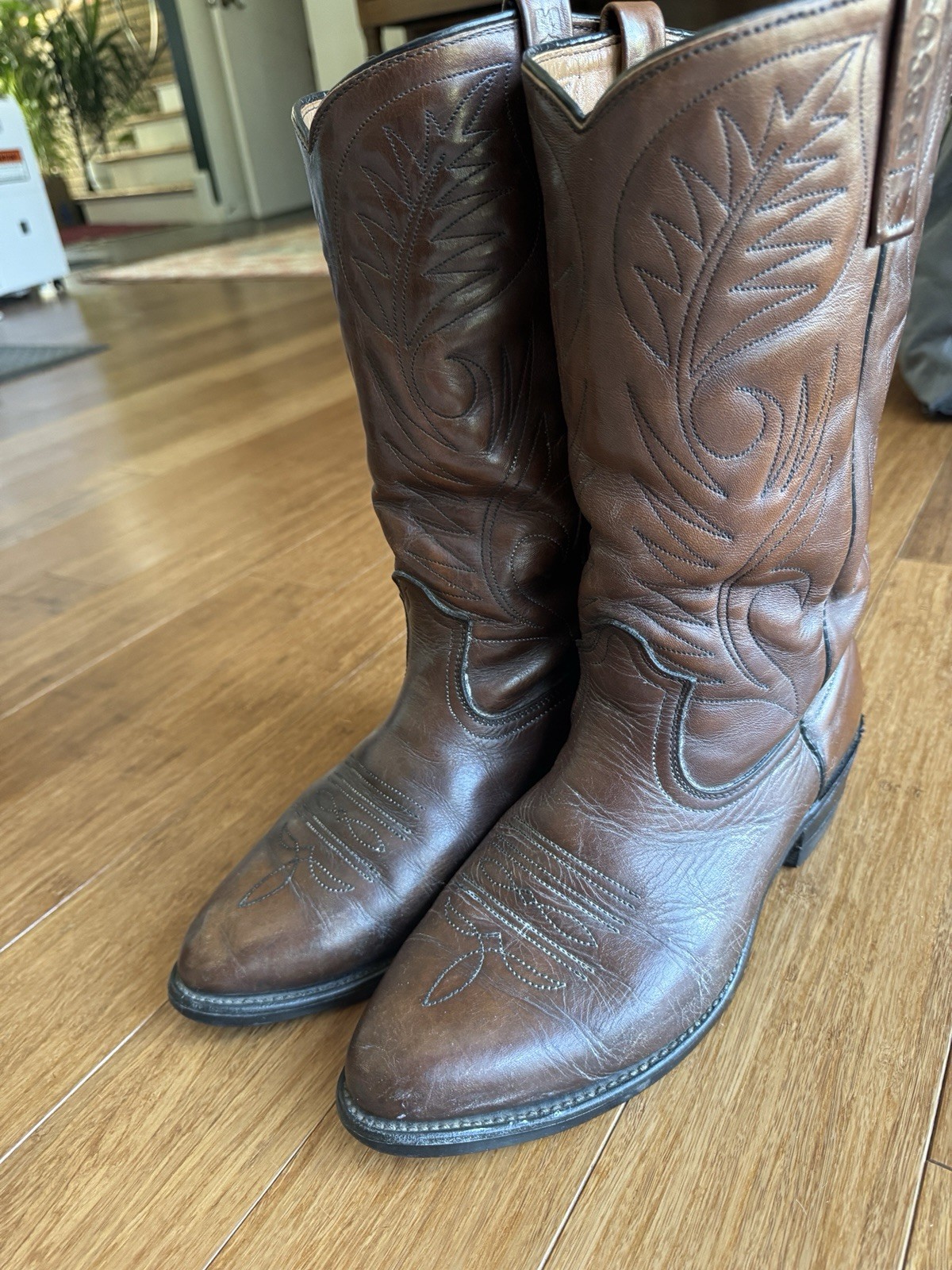 Vintage Red Wing 9801 Pecos Western Cowboy Stitch Work Boots USA MADE Men’s 9 EE
