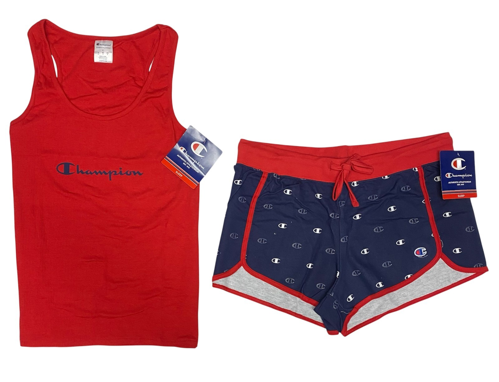 Champion Women’s 2pc Sleep Sleeveless Tank Top with Short Set CSRTKB