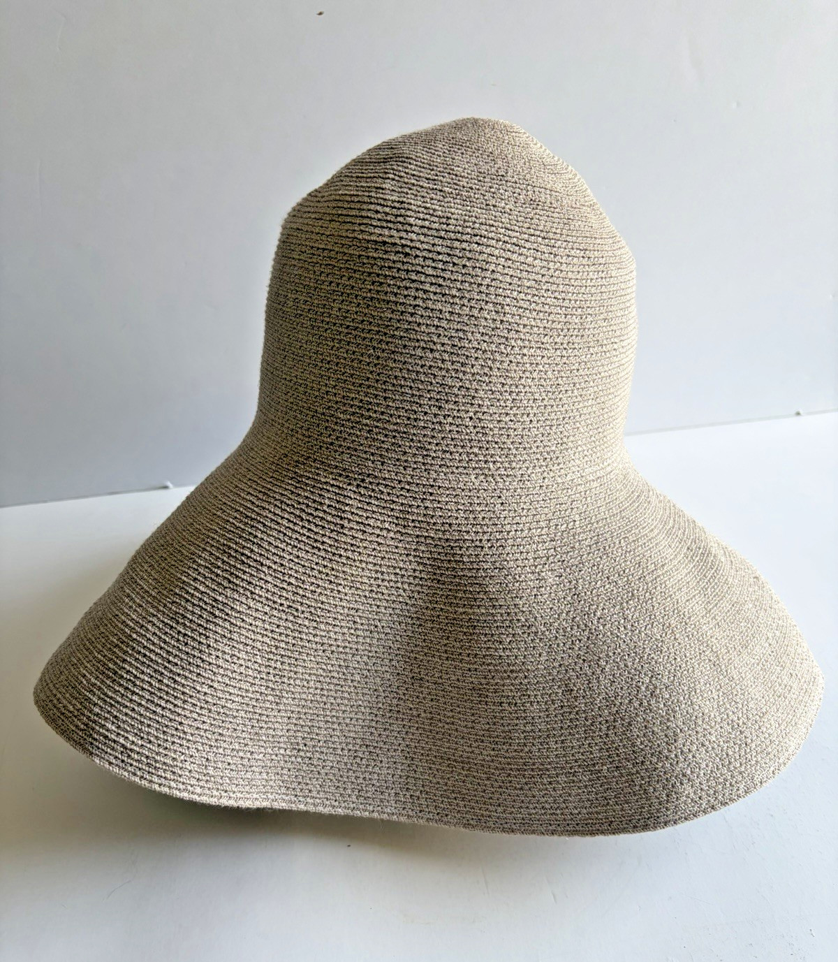 Grevi Sun Hat Wide Brim Manila Hemp Made in Italy Beautiful EUC