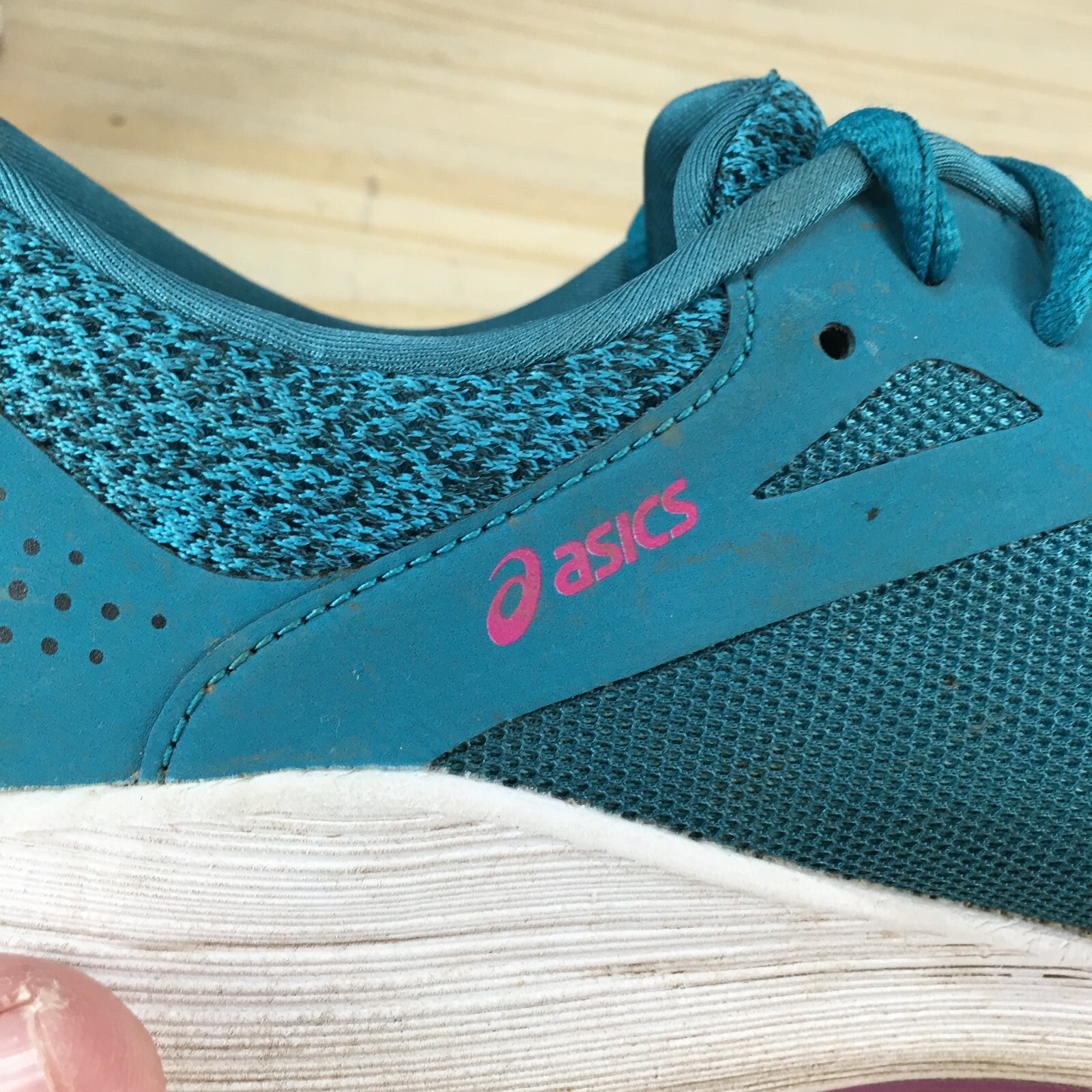 Asics Shoes Womens 9 Road Hawk Ff Running Sneakers Blue Lace Up Low Top T7D7N