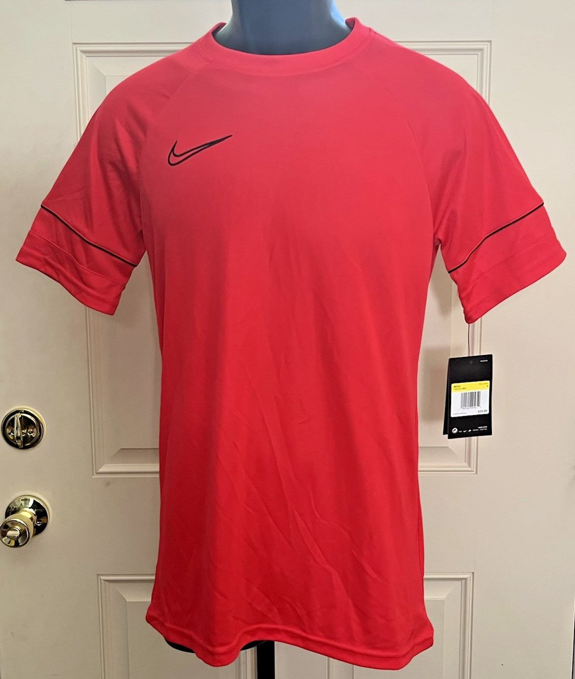 Nike Dri Fit Academy 21 Soccer Training Shirt Men’s Size Small Red NWT