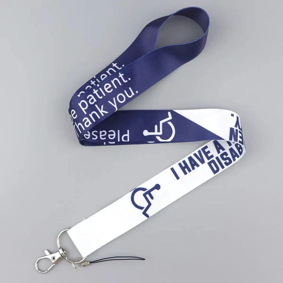 Disability Awareness Lanyard and Badge Holder USA