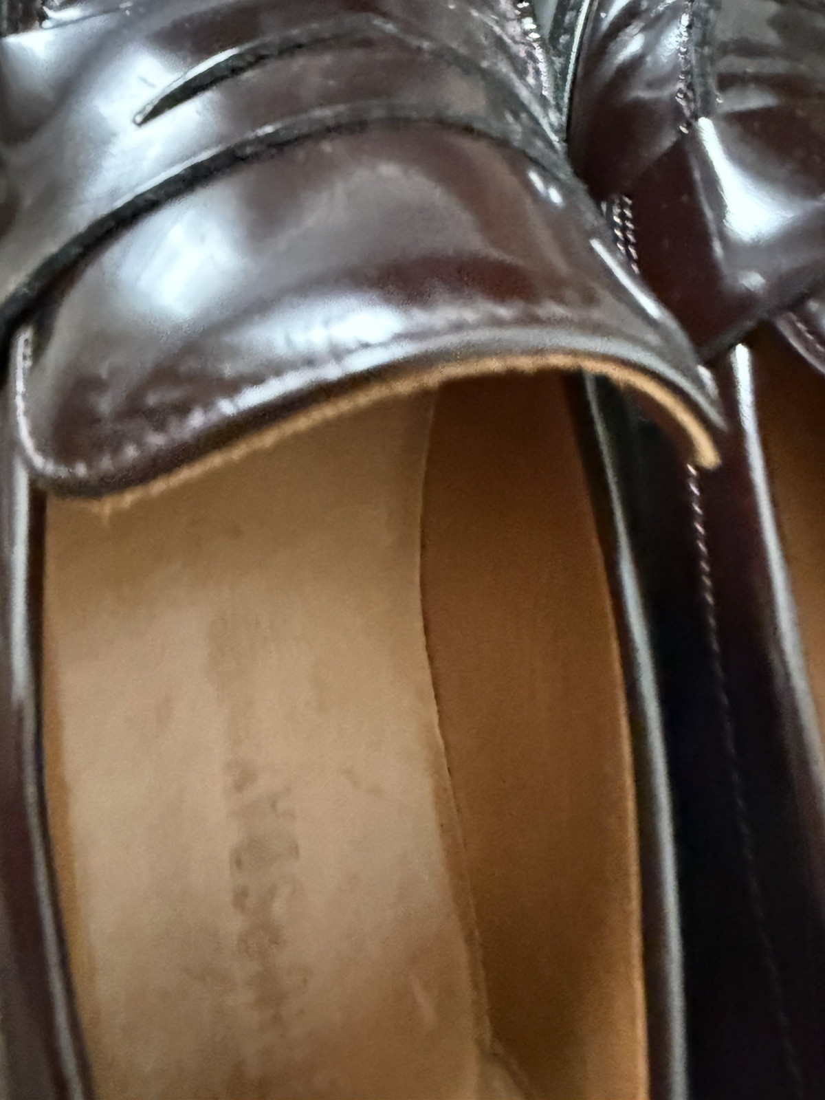Loved Thursday Boot Company Penny- Burgundy, Patent Leather Loafers Size 7.5