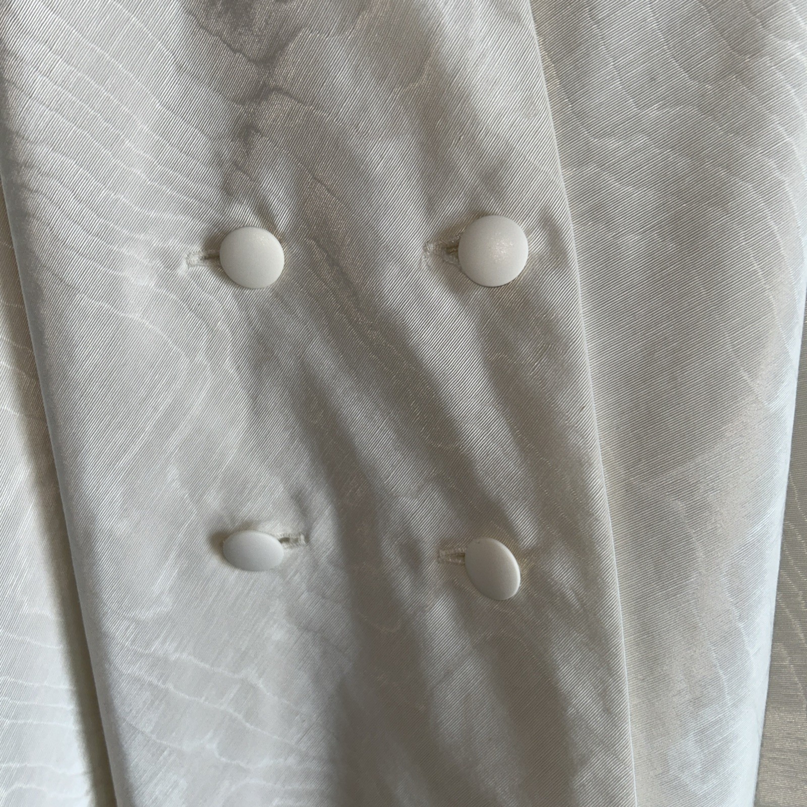 Madeleine Ivory blouse Gathered collar & sleeves Baumwolle Cotton US 16 Vintage