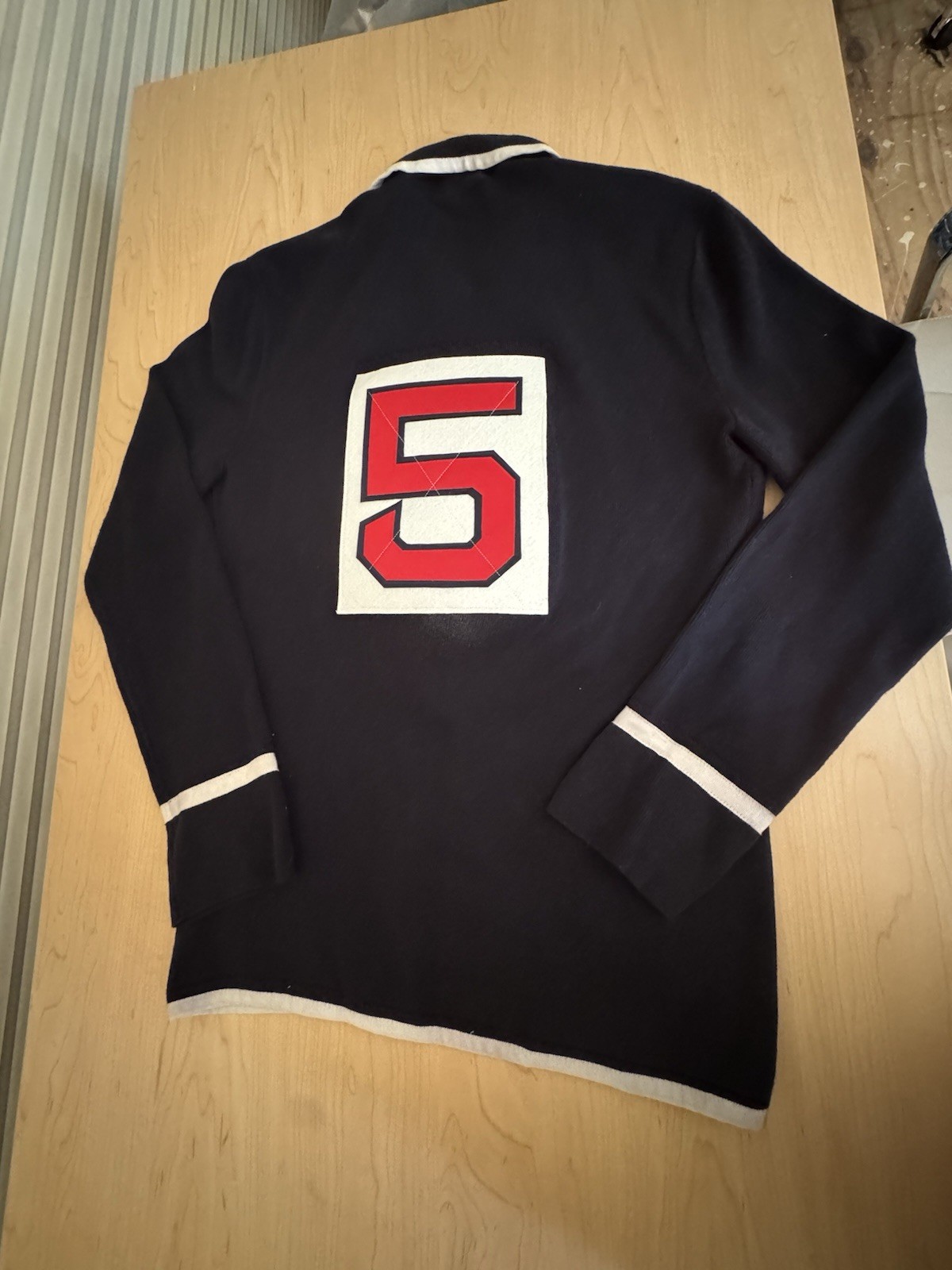 🫪🔥Ralph Lauren Navy PRL Bullion Crest Skull #5 Varsity Collegiate Blazer Men M
