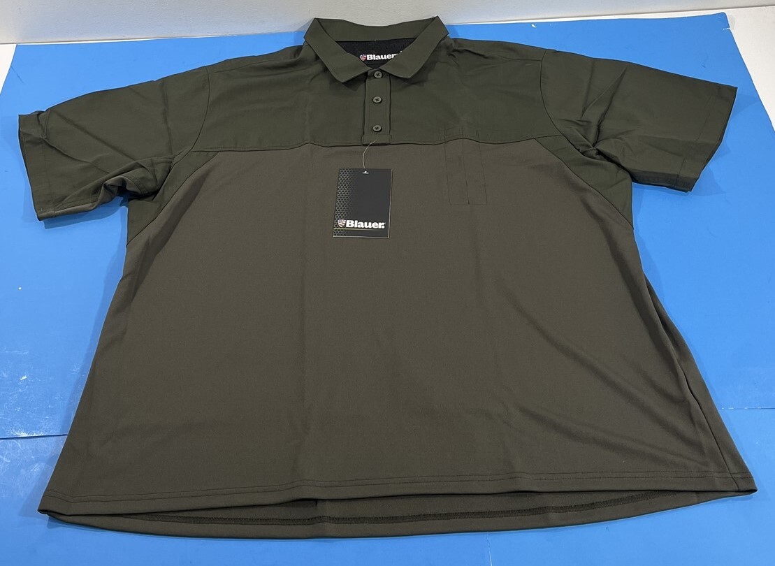 3XL REG BLAUER MENS 8782 B.DU ARMORSKIN BASE UNIFORM SHIRT S/S OD GREEN