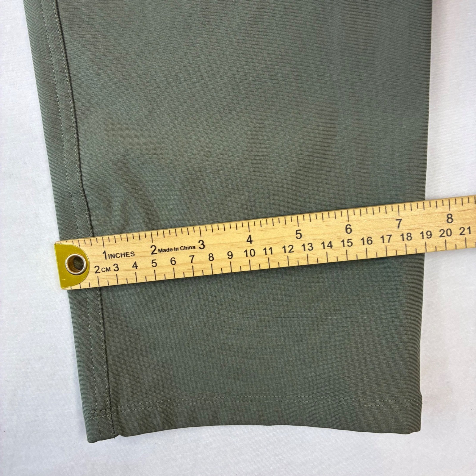 Lululemon ABC Pant Slim Men 36×32 Sage Green Warpstreme 5-Pocket Commuter