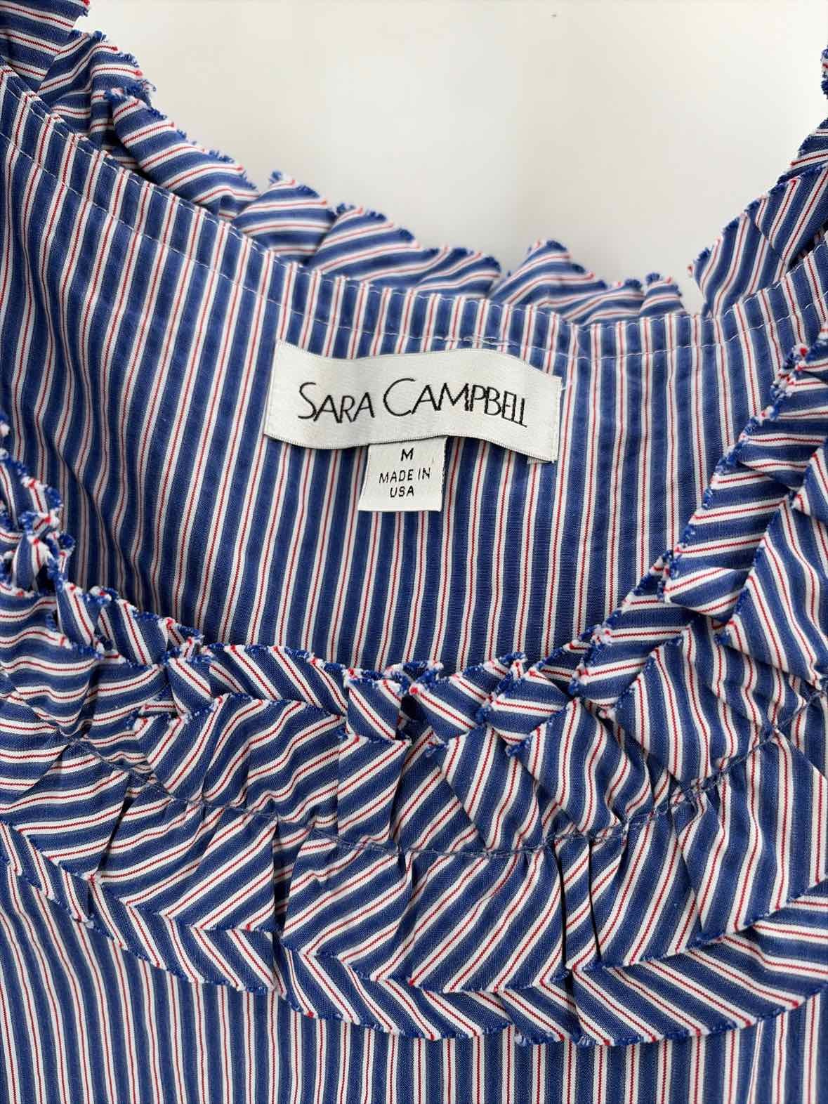 Pre-Owned Sara Campbell Blue Size Medium Midi Sleeveless Dress
