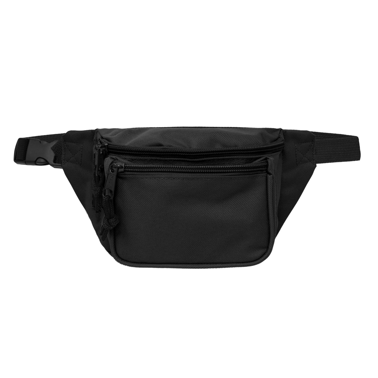 3 Pocket Fanny Pack in Black