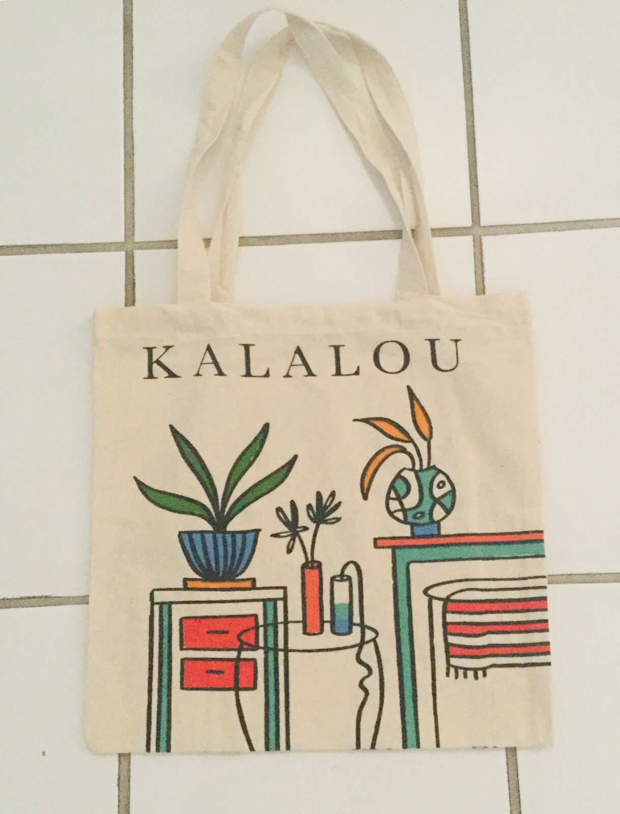KALALOU Home Decor Tote BAG Decor Canvas Shopping NWOT