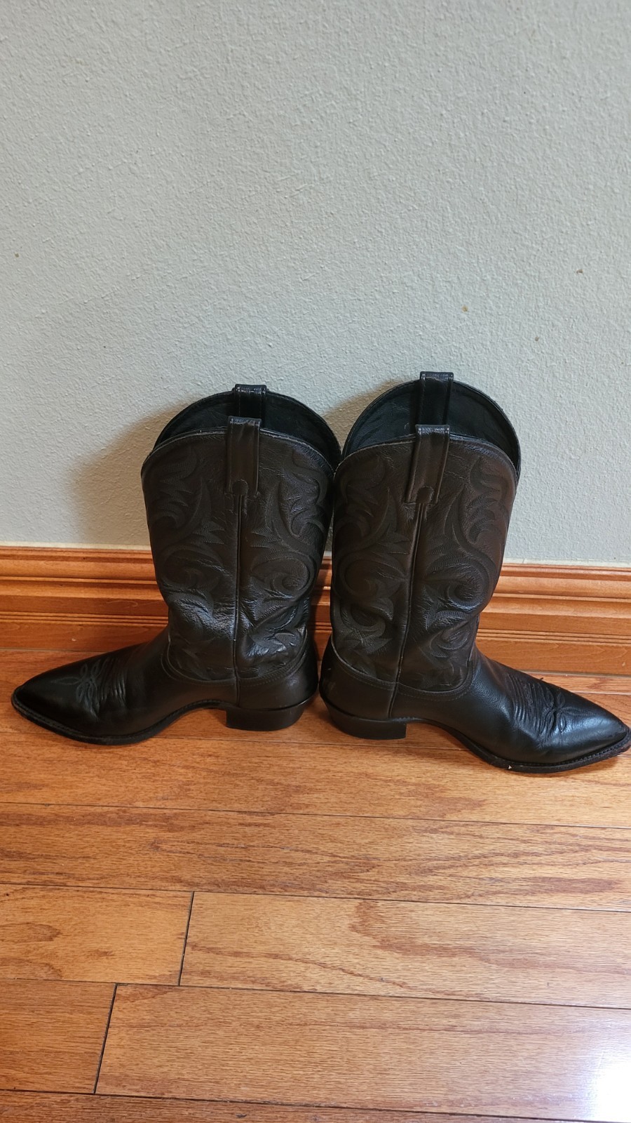 J. Chisholm Leather Cowboy Boots 520 Men’s Size 9.5D 76805 USA
