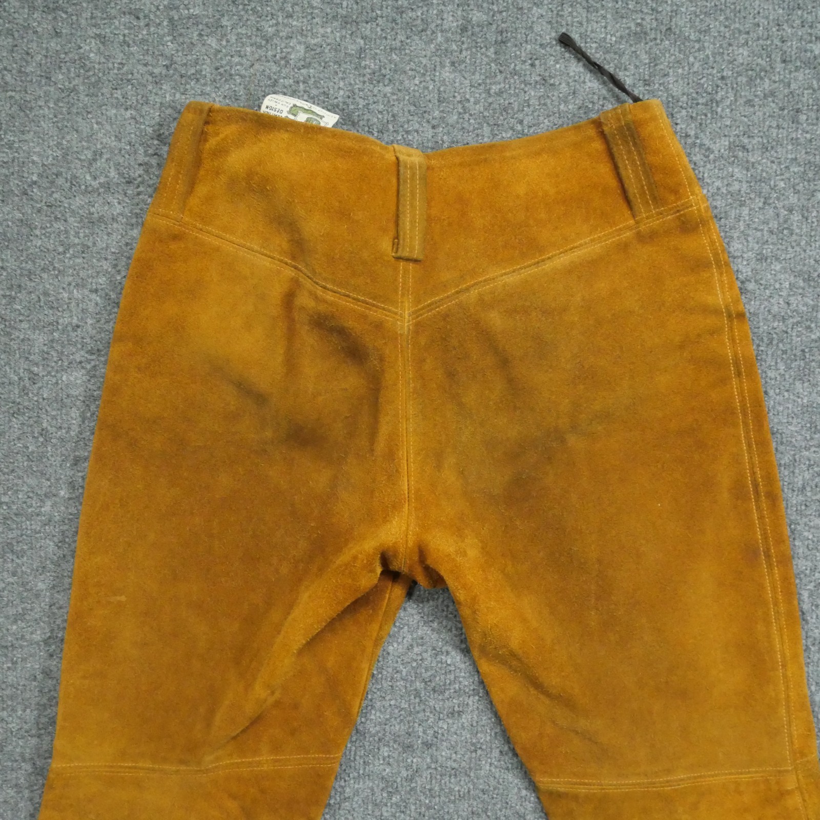 Vintage Jorgens Leather Design Pants Womens 7 8 30×30 Brown Suede Western 60s