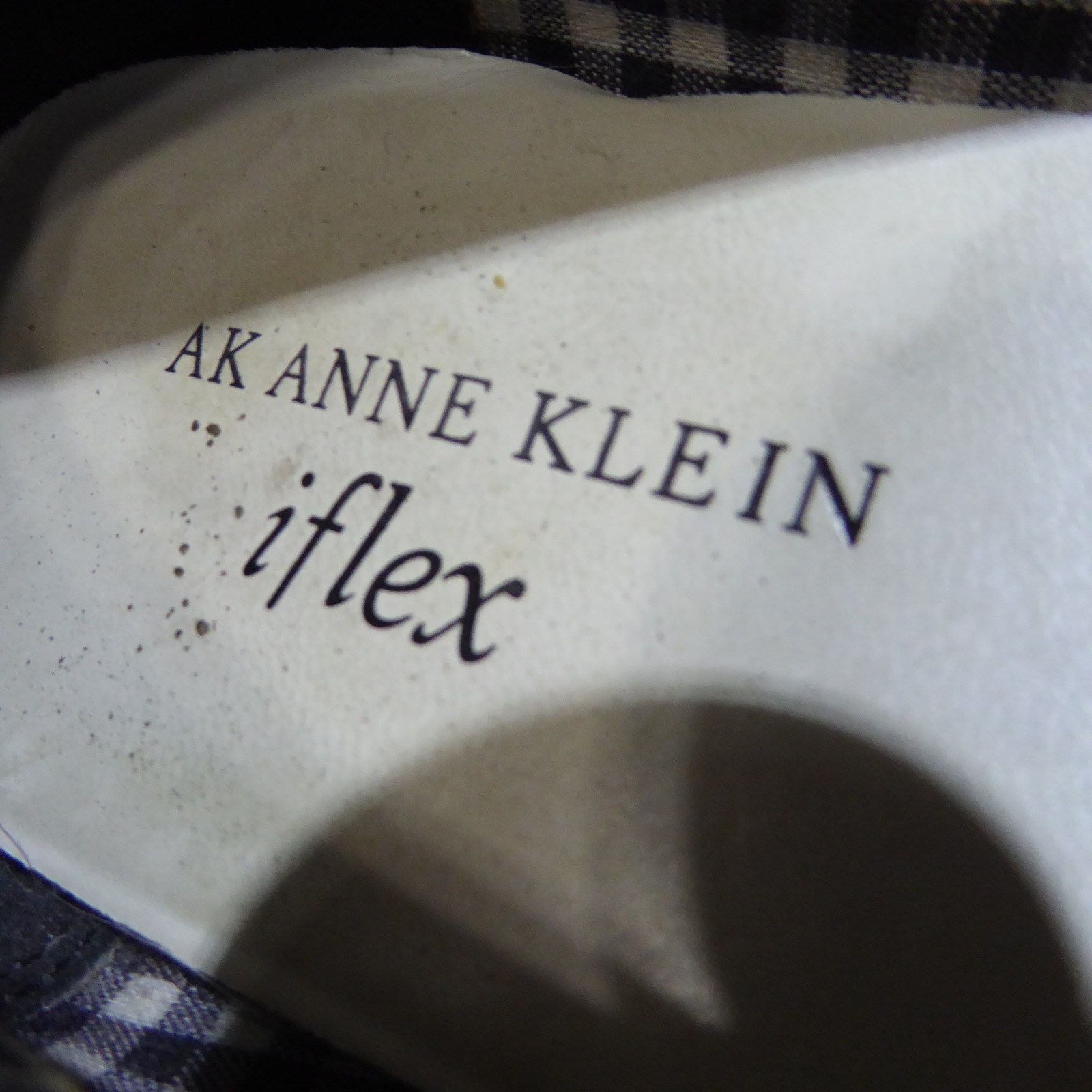 🩰 Anne Klein iFlex Kismet Slip-On Loafers sz 8.5 M Black Leather; Strap Detail