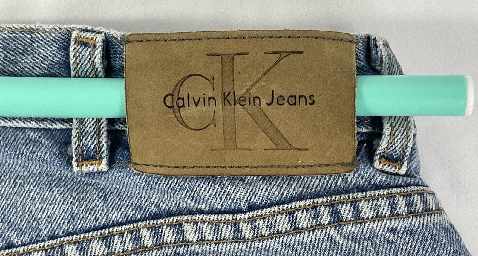Vintage Calvin Klein Men’s 36×30 Stone Washed Blue Jeans “Fit Like 34×30”