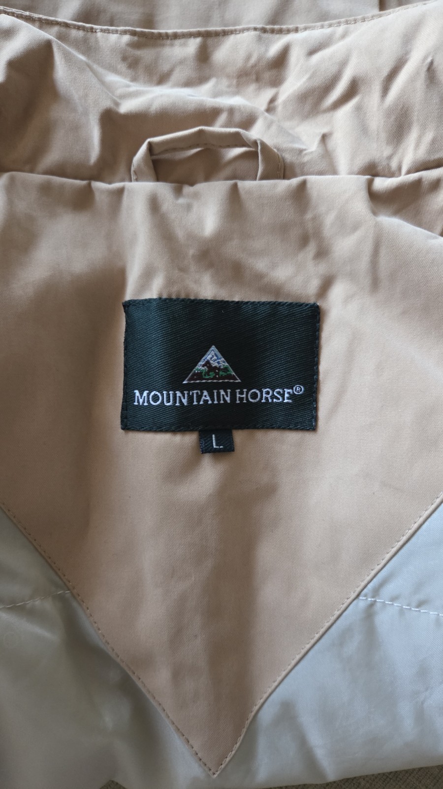 Mountain Horse Womens L Beige Equestrian Riding Gilet Bodywarmer Lightweight