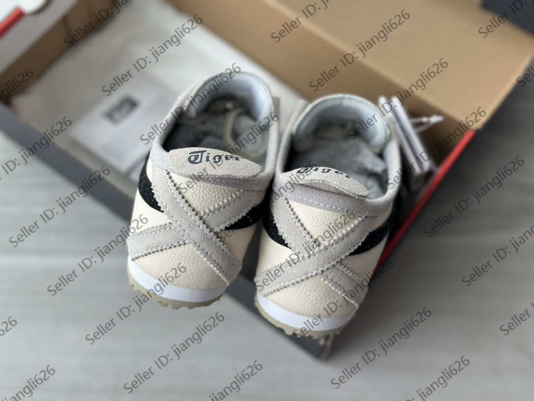 NEW Onitsuka Tiger Mexico 66 Classic Unisex Shoes Birch/Black Vintage Sneakers