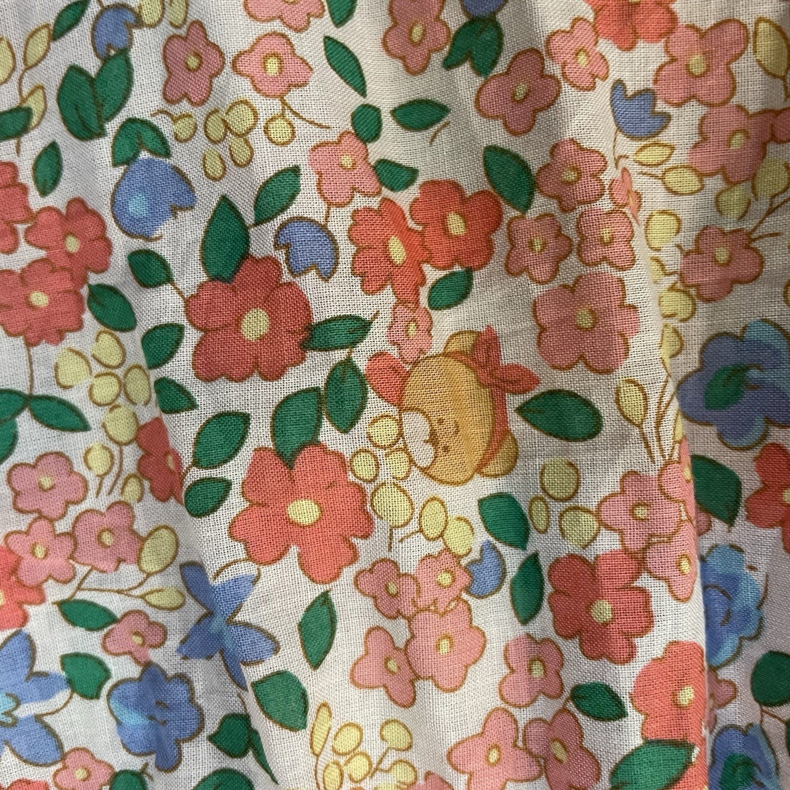 Hello Molly “So Particular” Floral Maxi Skirt Prairie Cottage Teddy Bear XS $85